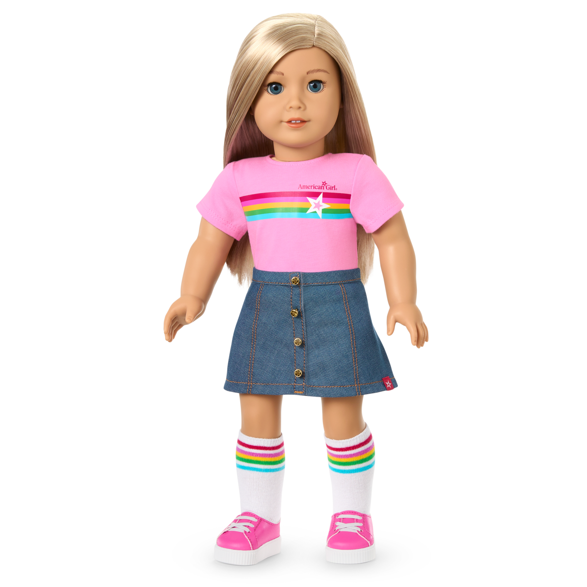 Truly Me 18-inch Doll with Puppy & Backpack Accessories | AG Star Squad Bundle