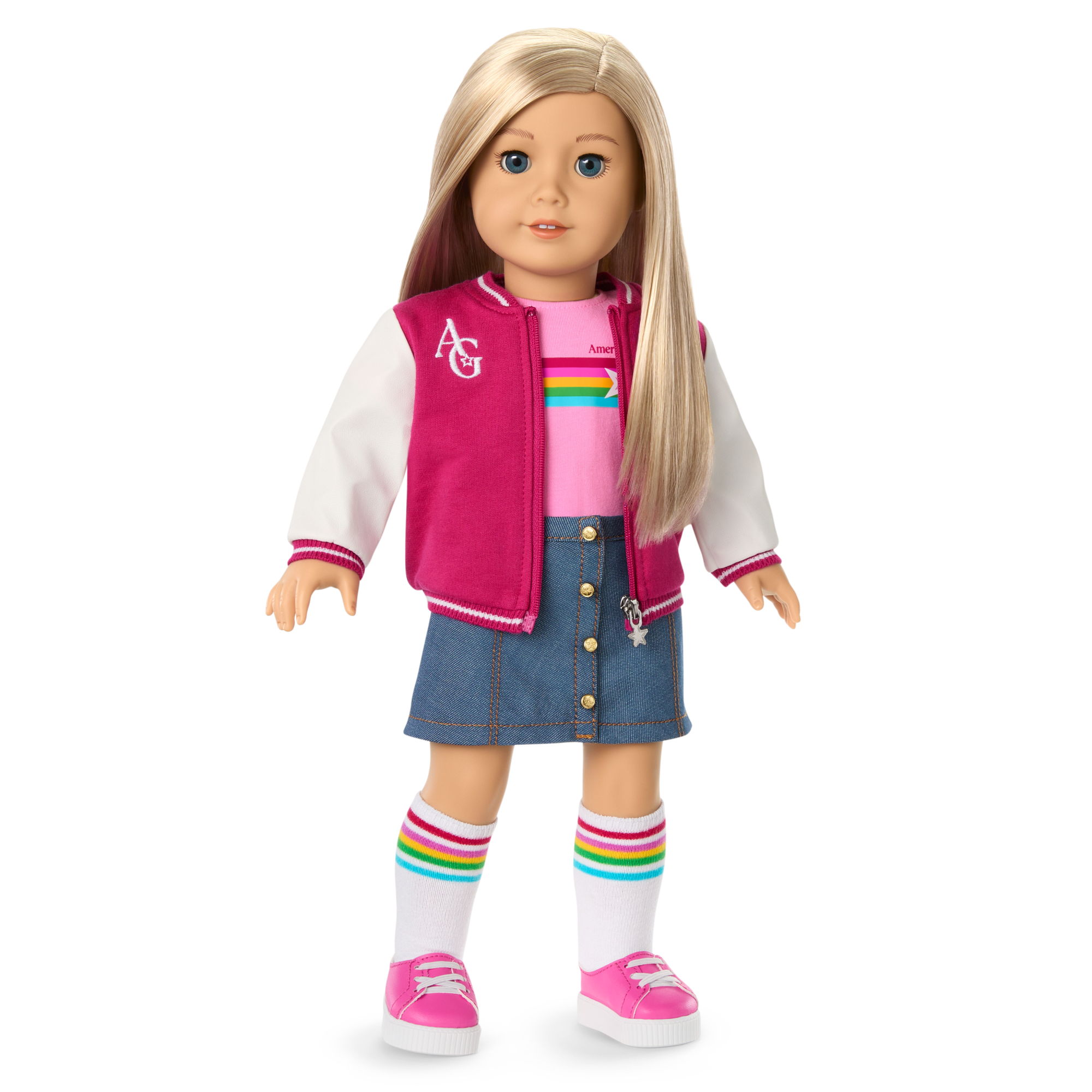 Truly Me 18-inch Doll with Puppy & Backpack Accessories | AG Star Squad Bundle