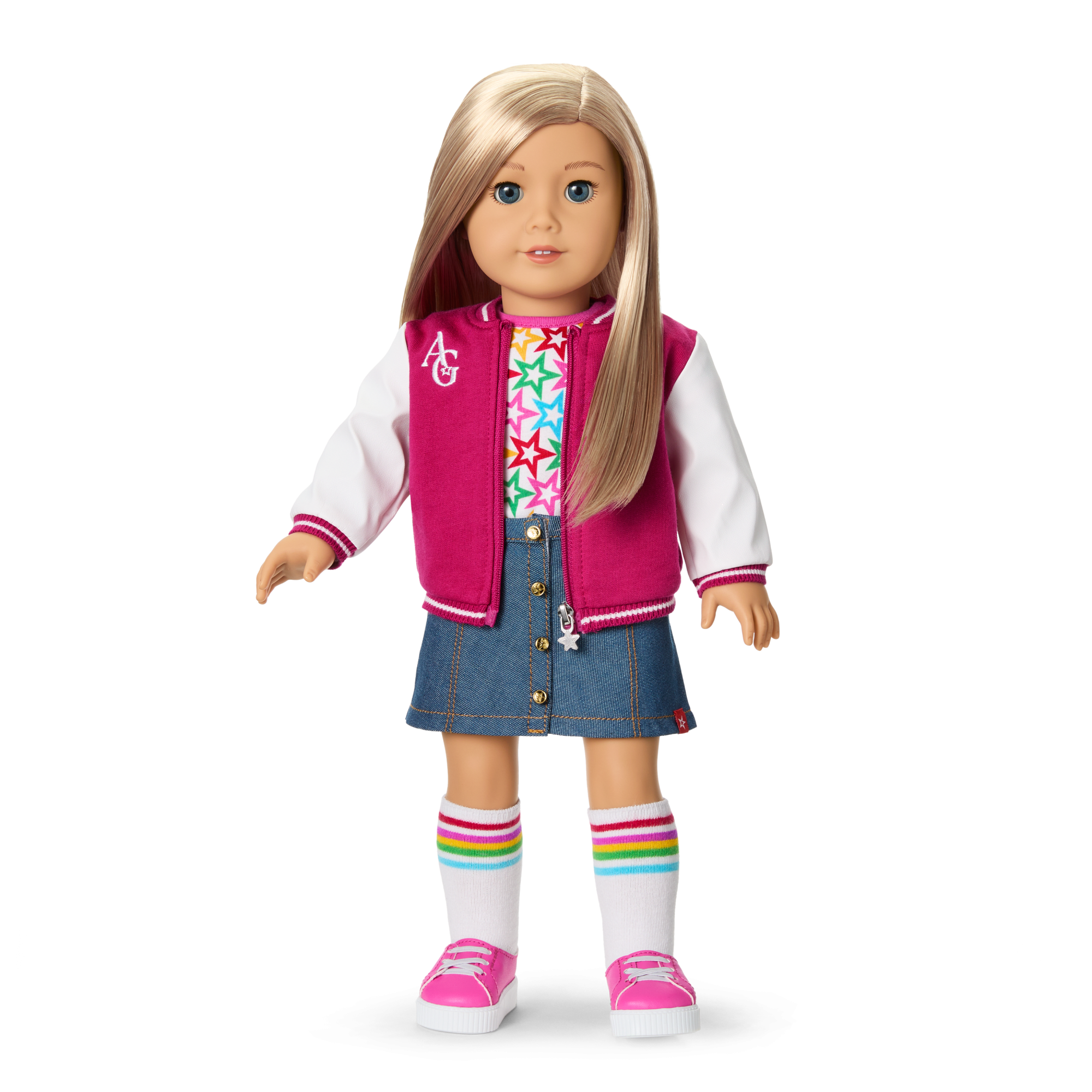 Truly Me 18-inch Doll with Puppy & Backpack Accessories | AG Star Squad Bundle