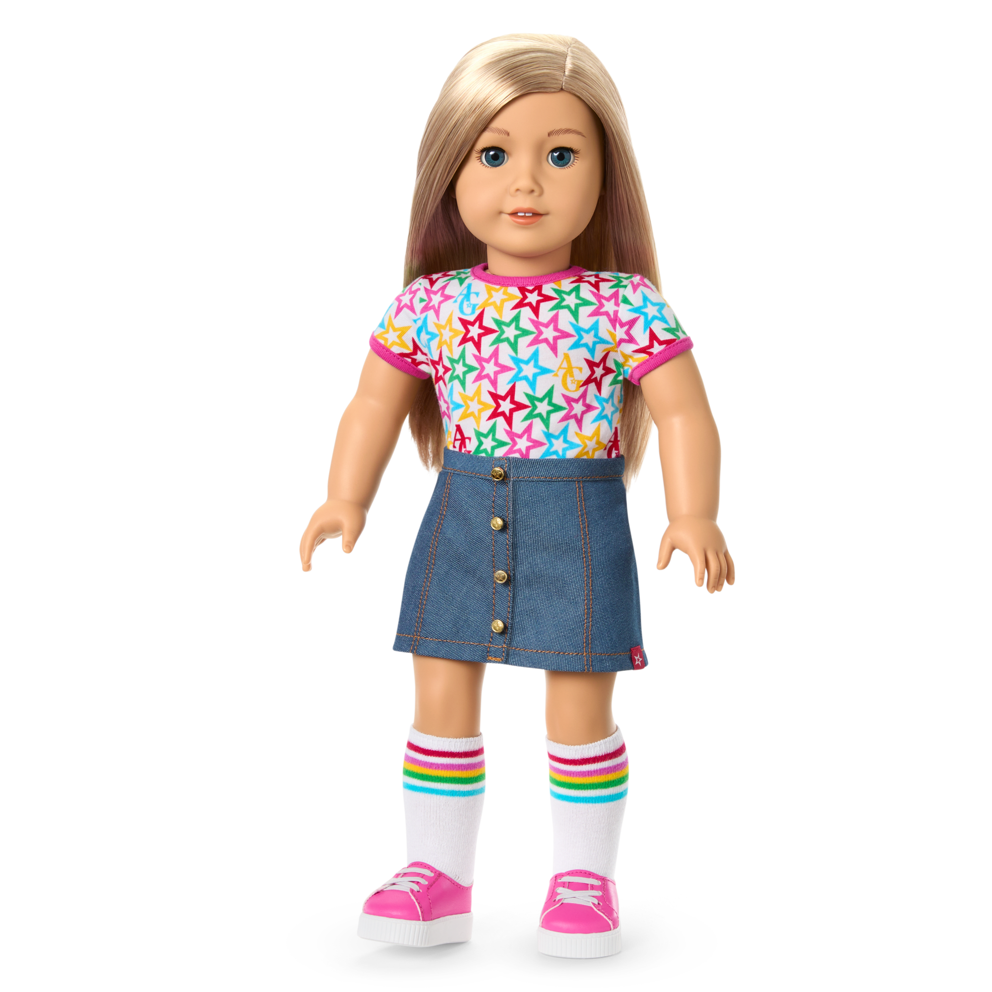 Truly Me 18-inch Doll with Puppy & Backpack Accessories | AG Star Squad Bundle