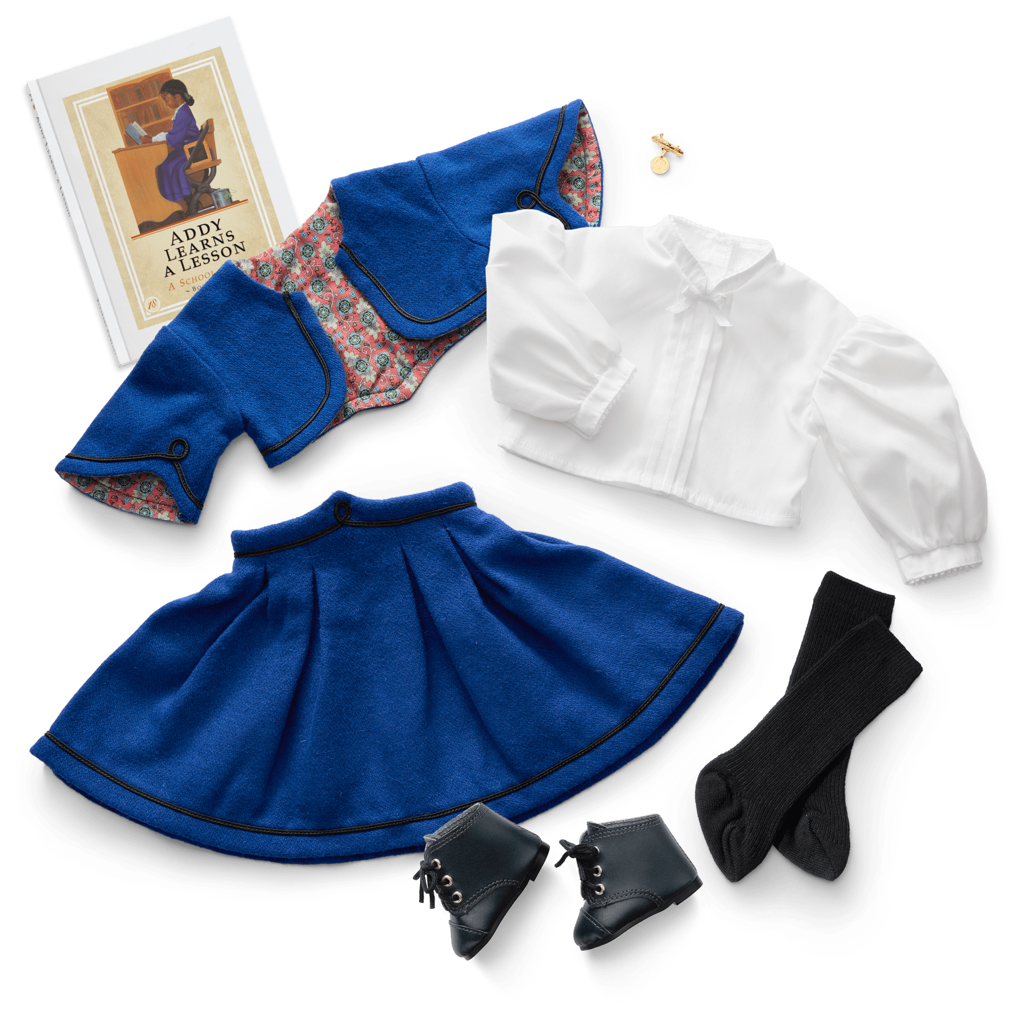Addy's 18-Inch Doll School Outfit & Book Set | Historical Character