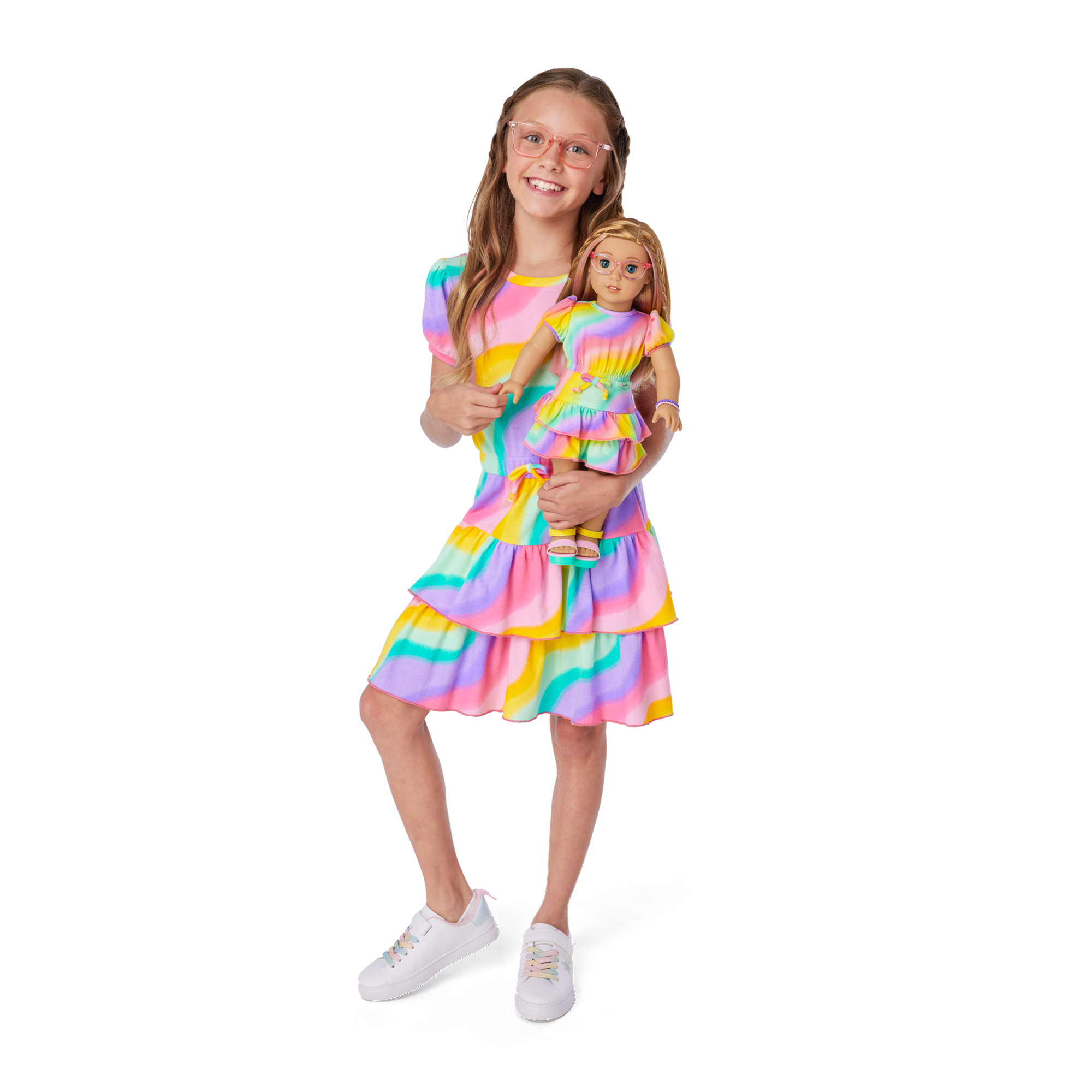 Rainbow Swirl Dress for Girls & Dolls | Summer McKinny™