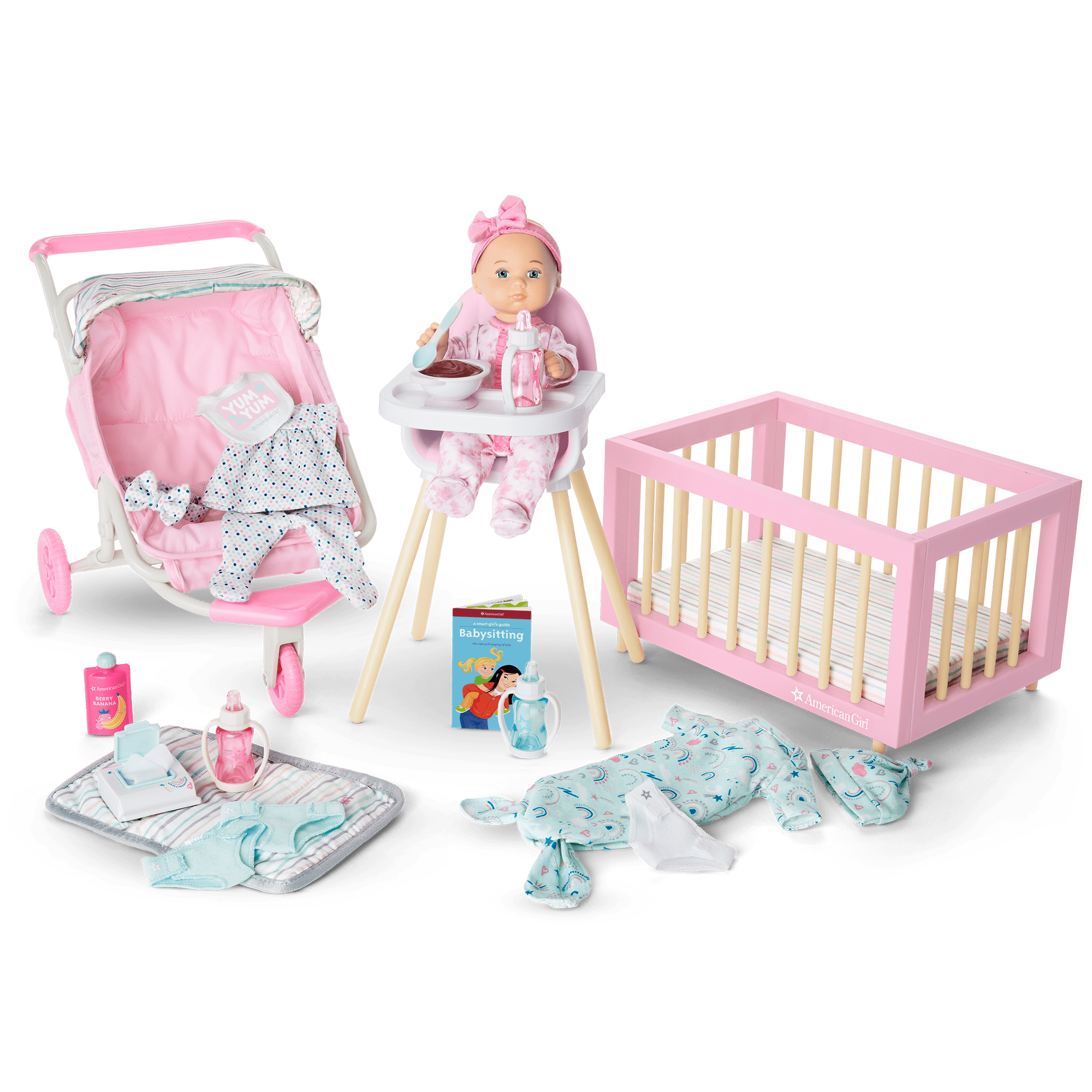 Little Bitty Baby Doll Ultimate Bundle with Crib, Stroller & Outfits | American Girl