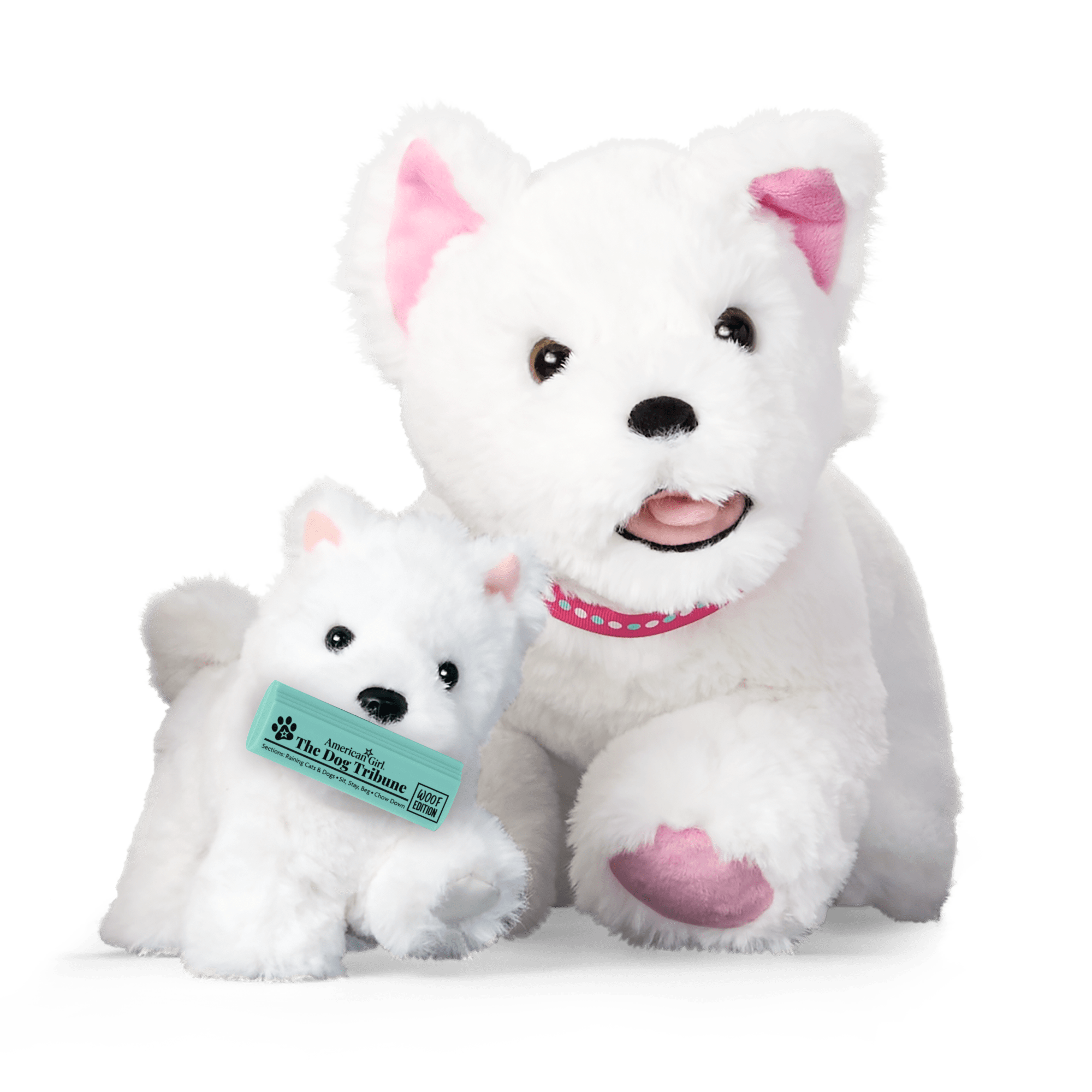 Westie Terrier Plush Dog Bundle for Girls & Dolls | Coconut Chip™