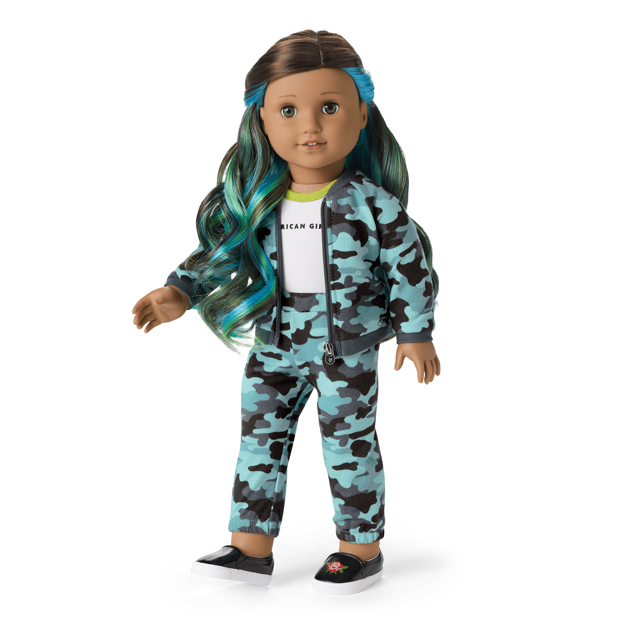 American Girl Truly Me Doll #89 in Camo with Stylish Accessories | 18" Fashion Doll