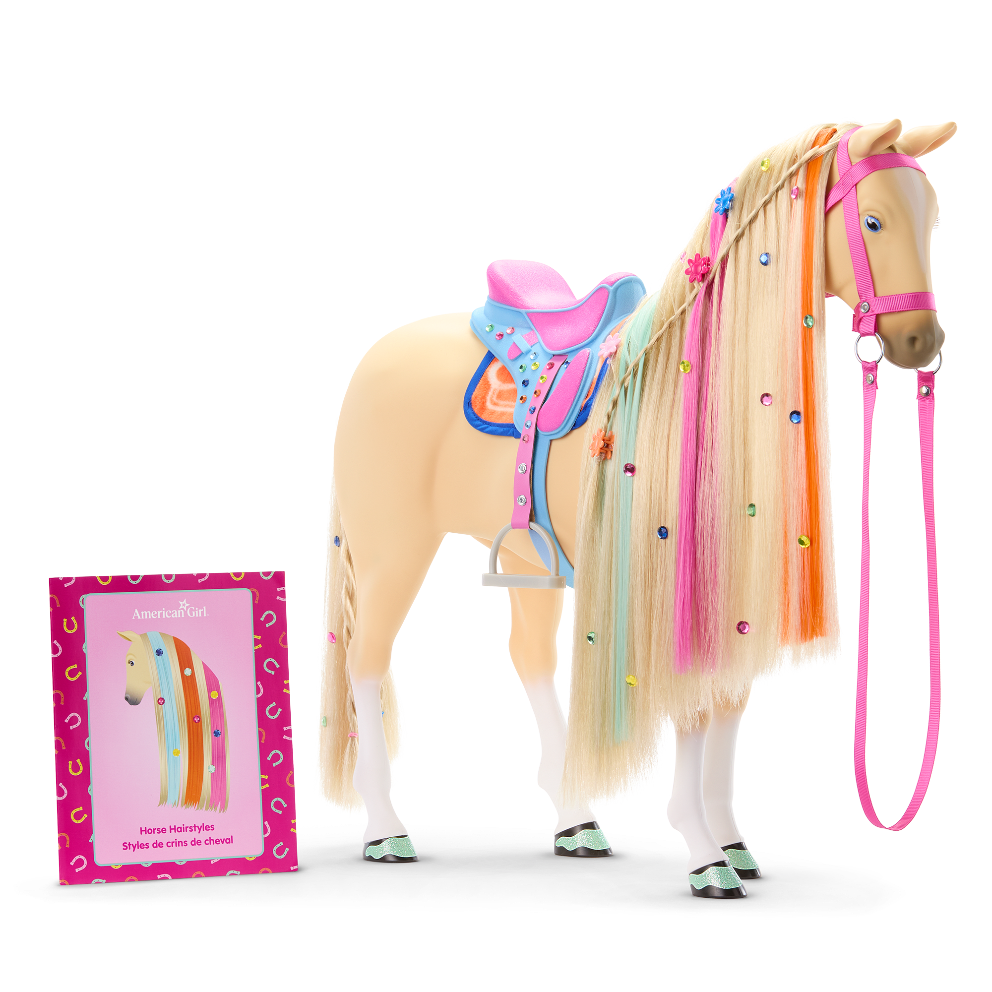 Hollyhock Palomino Horse Doll with Saddle & Grooming Accessories | Girl of the Year 2024
