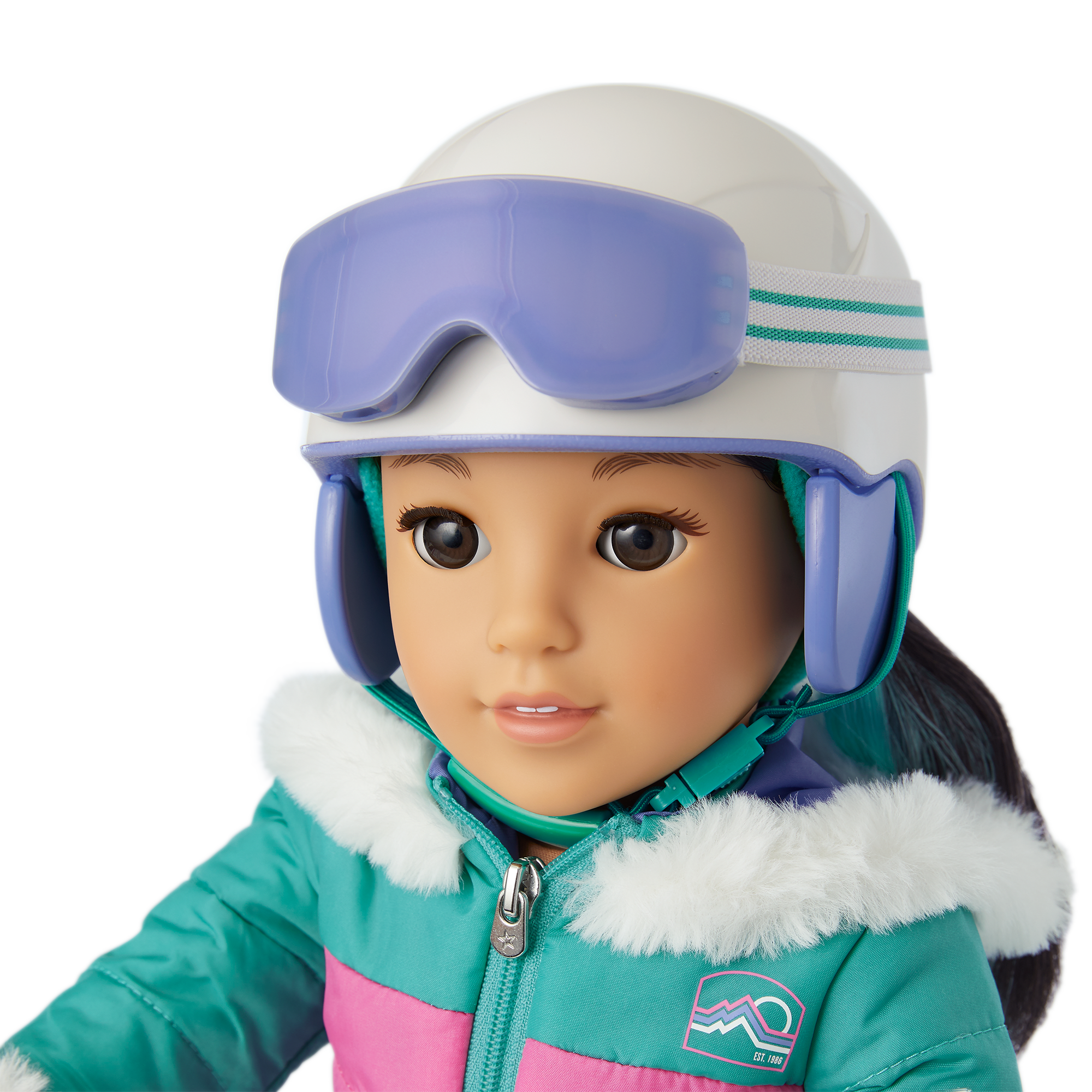 Doll Ski Accessories Set with Helmet, Goggles & Poles | Corinne's