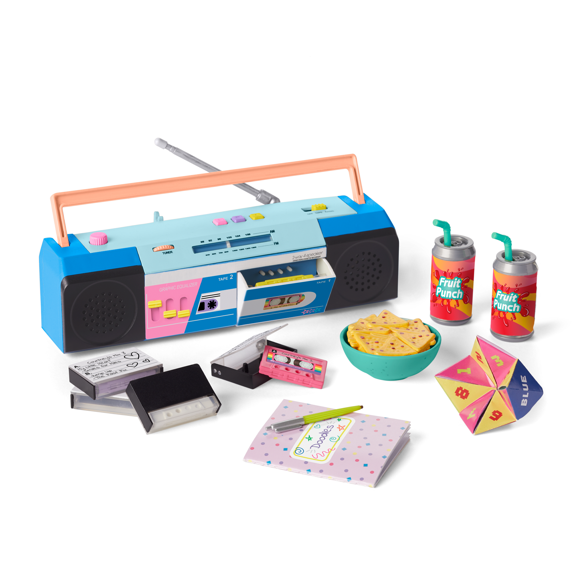 18-inch Doll Sleepover Set with Boombox & Accessories | Courtney's™