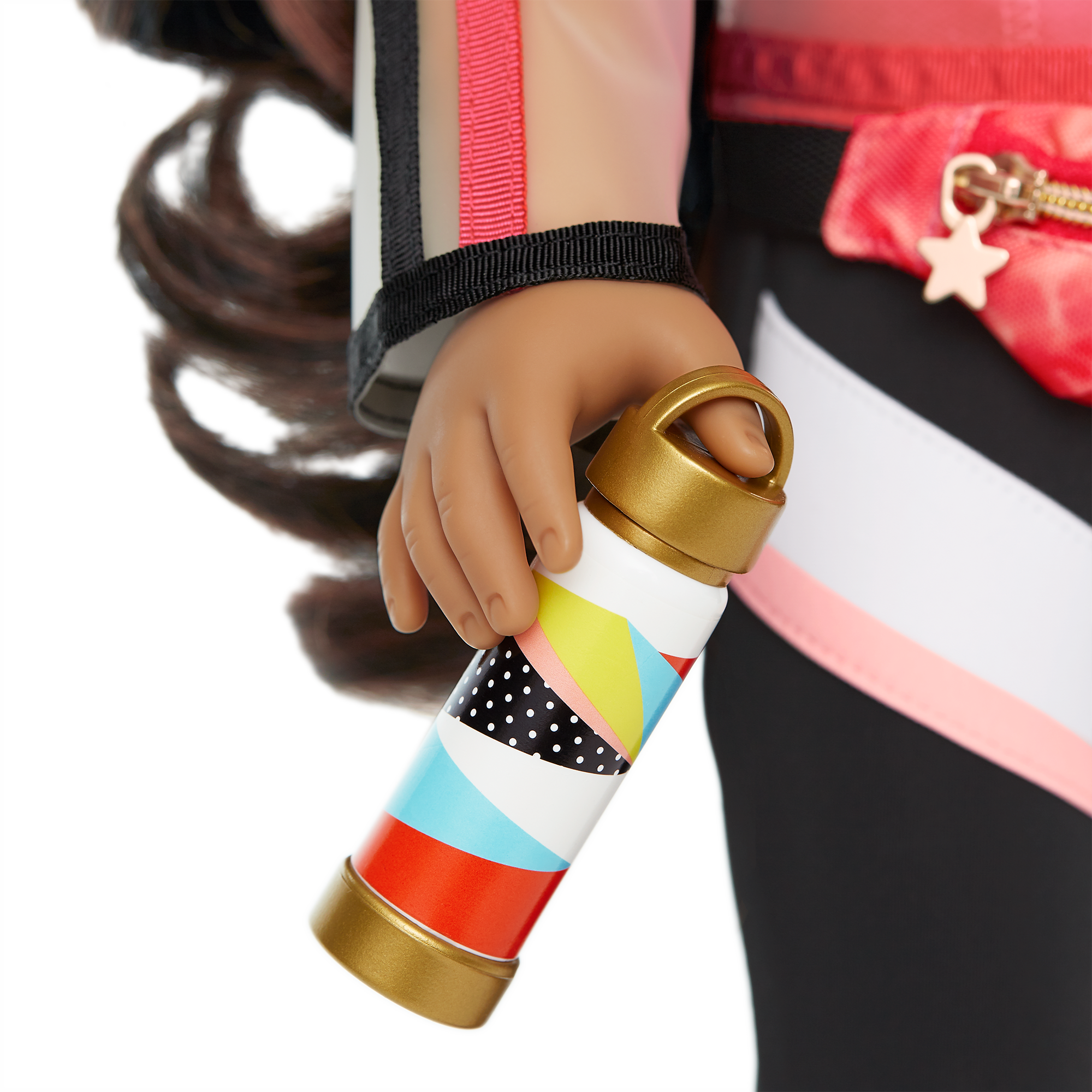 Transparent Vinyl Hooded Jacket & Watercolor Belt Bag Set | Accessys