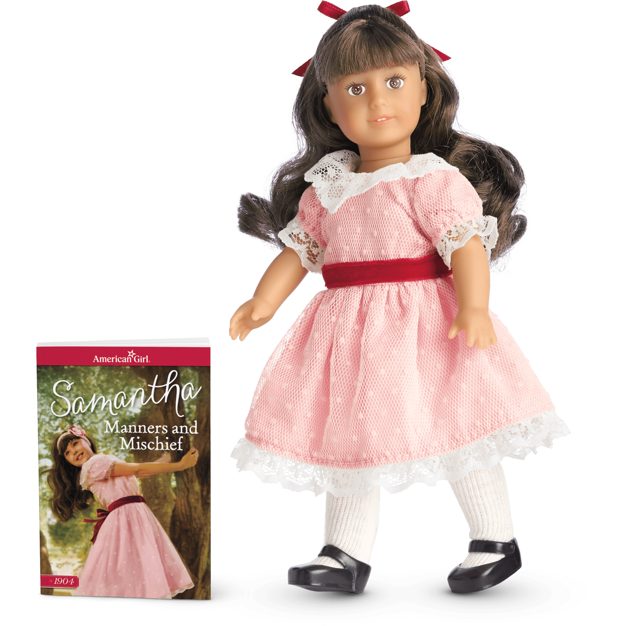 Samantha Parkington Mini Doll with Book | Historical Character Toy