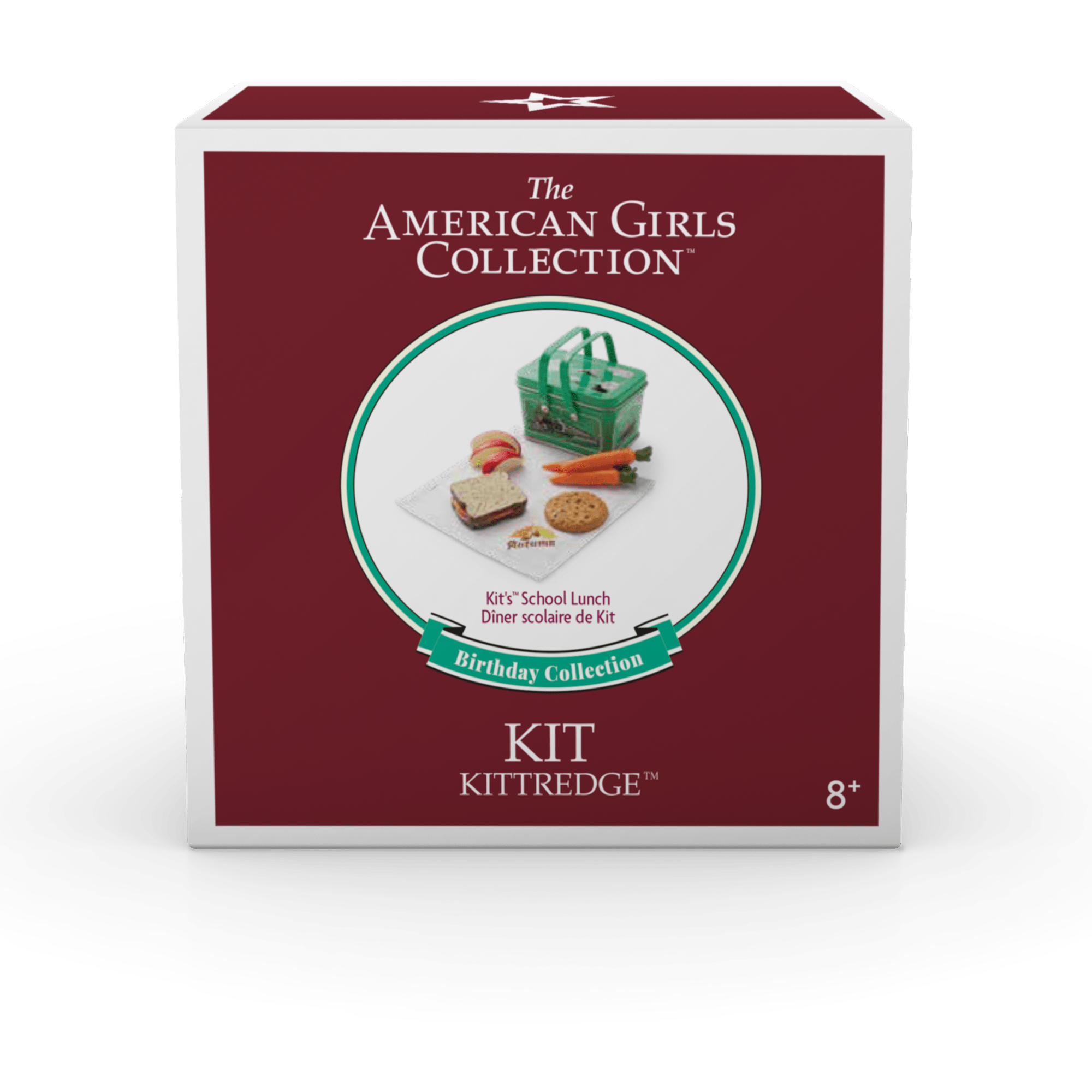 18-inch Doll School Lunch Kit with Tin Lunch Box & Food | Historical Characters