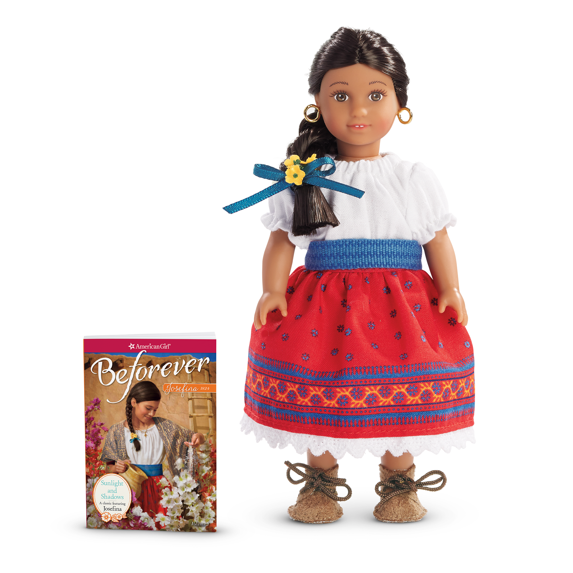 Josefina Montoya Mini Doll with Book | 1824 Historical Outfit