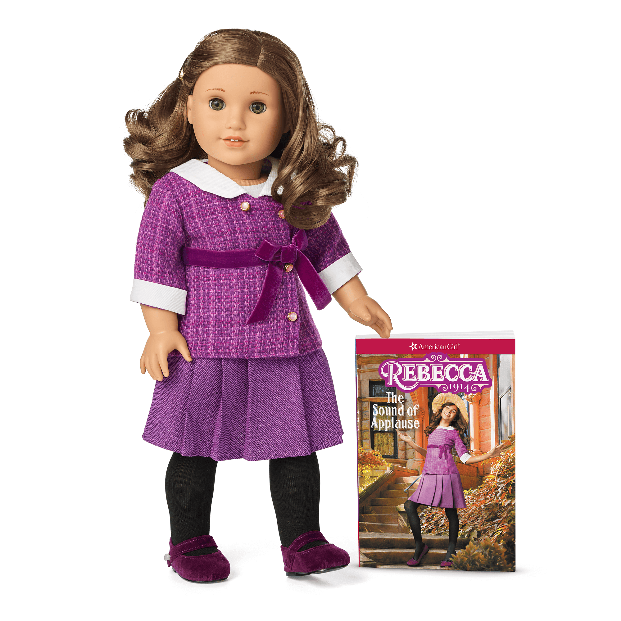 18-inch Rebecca Rubin Historical Doll with Book & 1914 Outfit