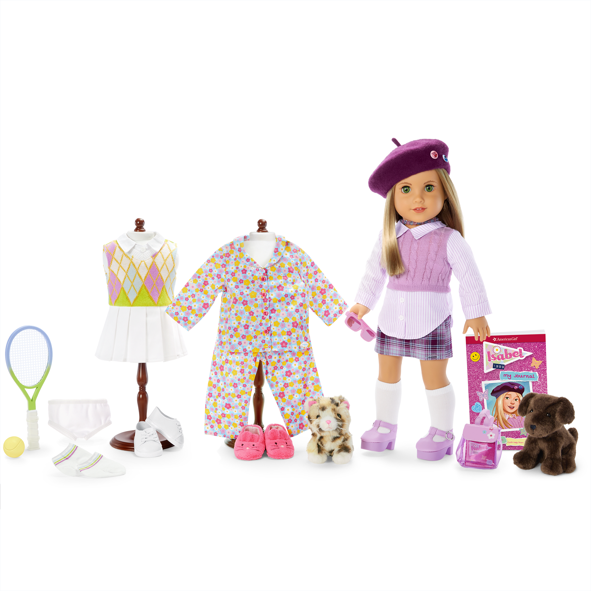 90s Isabel Doll Tennis Gift Set with Accessories | Historical Characters