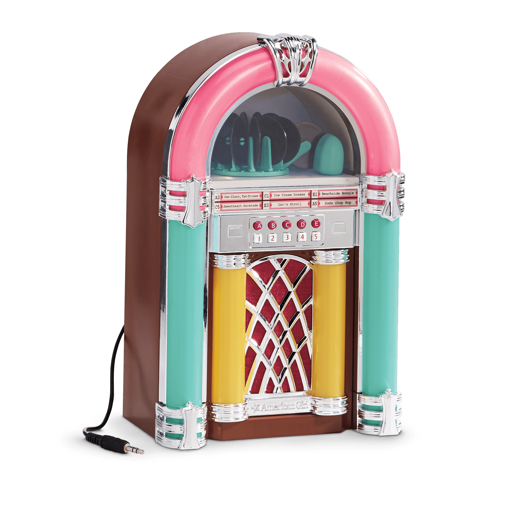 Vintage Jukebox with 6 '50s Songs & Aux Input | Maryellen's™