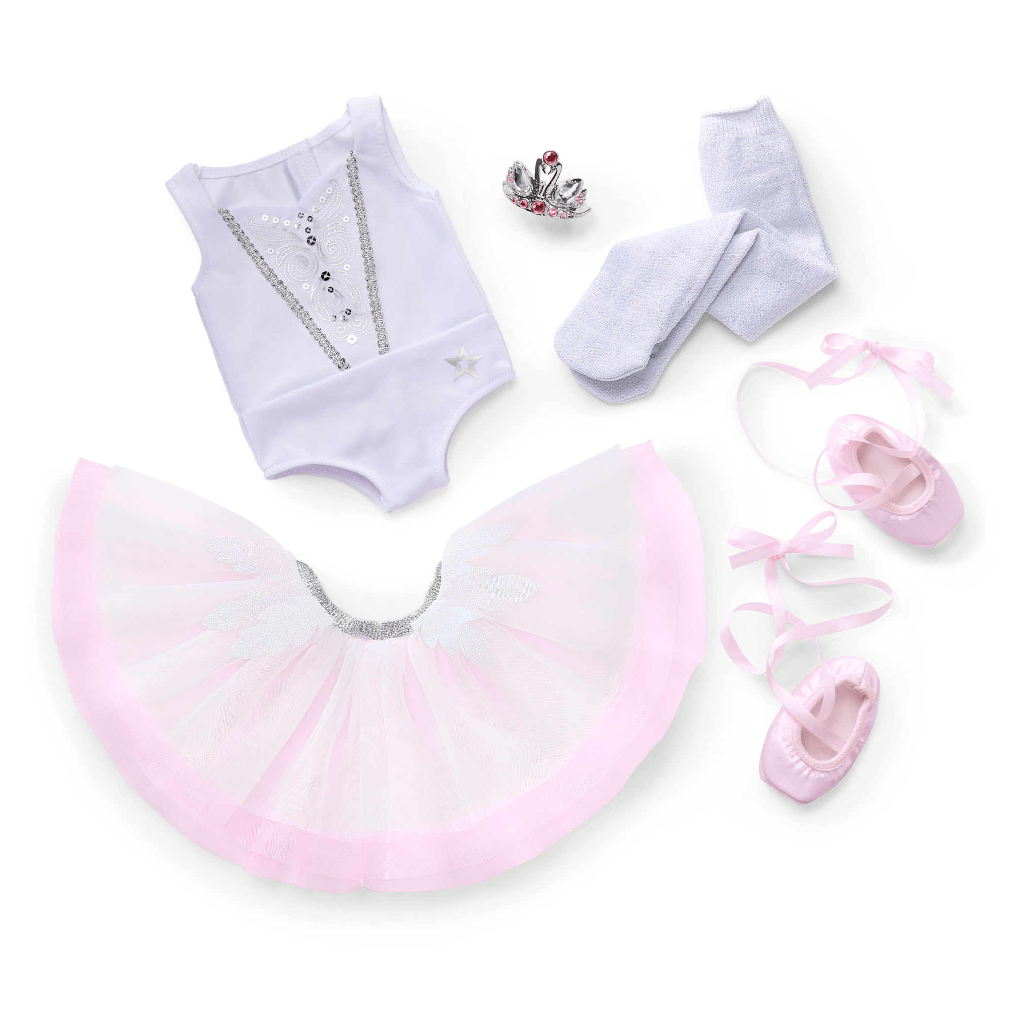 18-inch Doll Ballet Recital Costume with Tutu & Tiara | My First Ballet