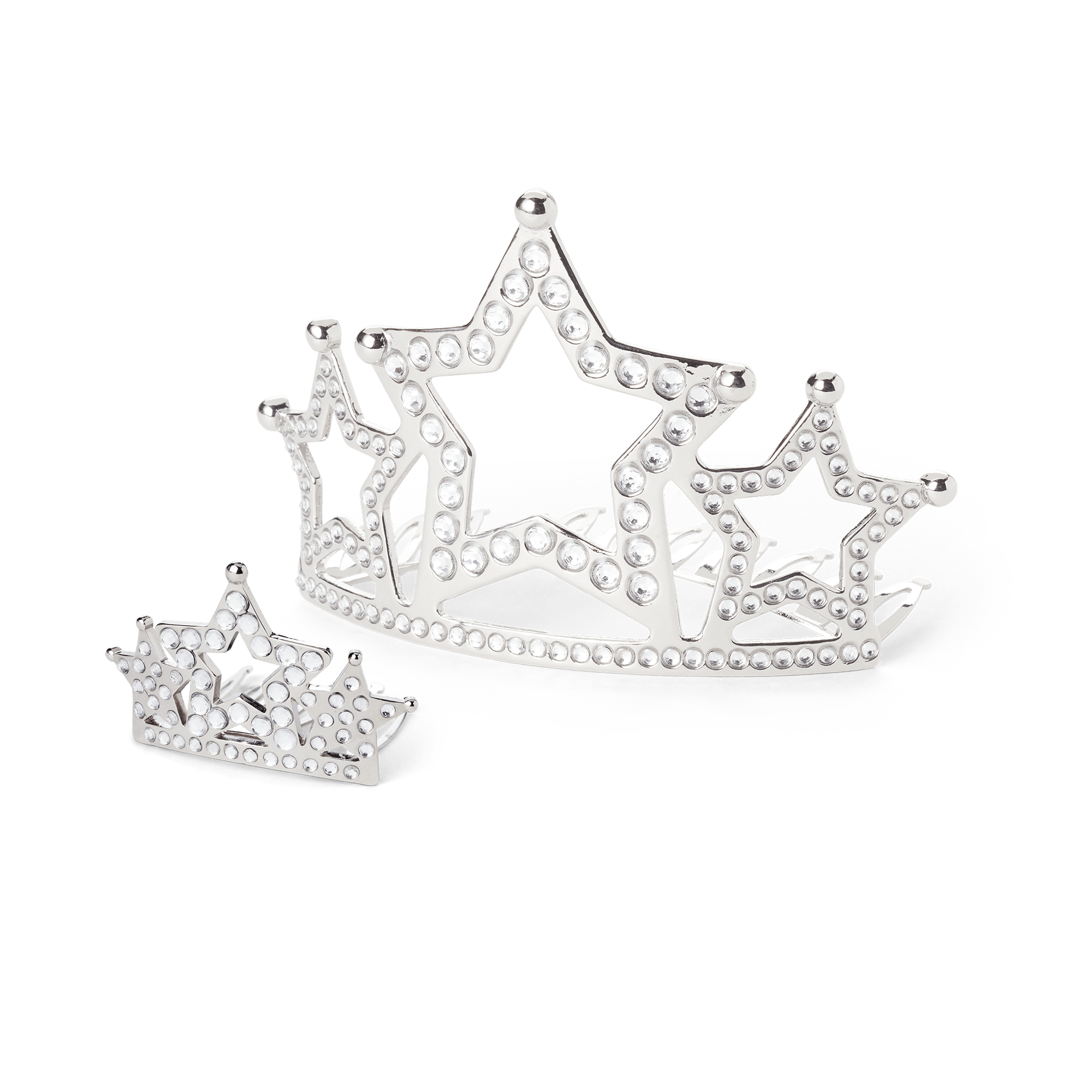 Sparkly Metal Tiara for Girls & Dolls with Combs | Star Tiaras