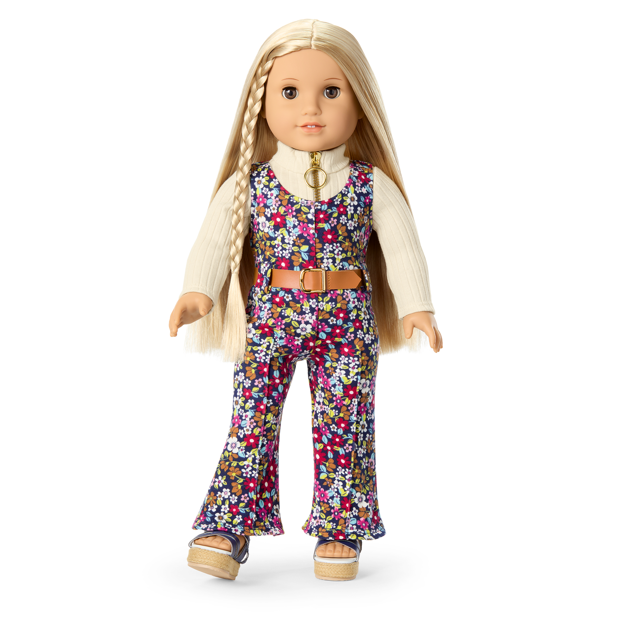 1970s Doll Music Bundle with Record Player & Floral Jumpsuit | Julie’s™
