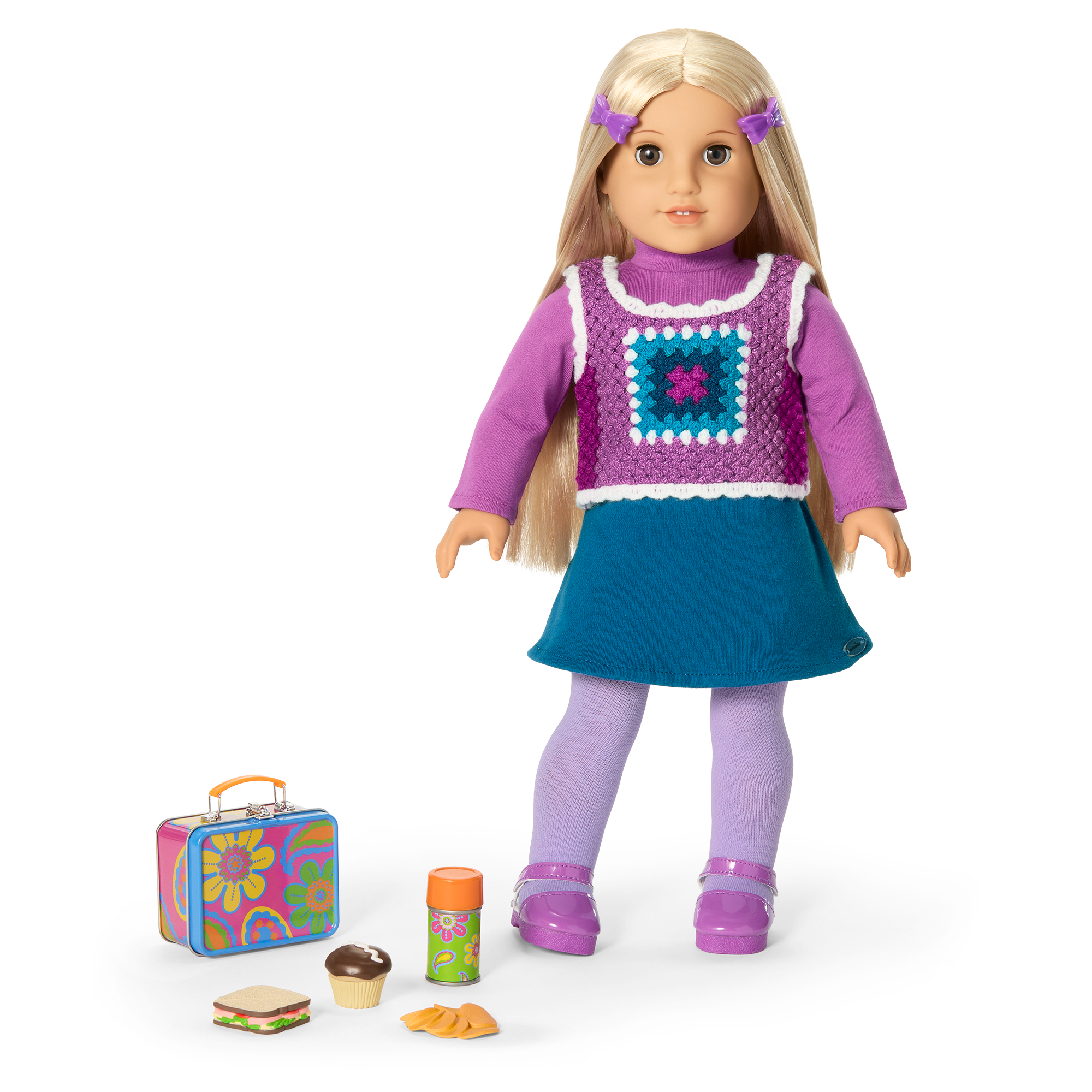 Julie's 18-inch Doll School Bundle with Outfit & Lunch Box | Ready to Learn