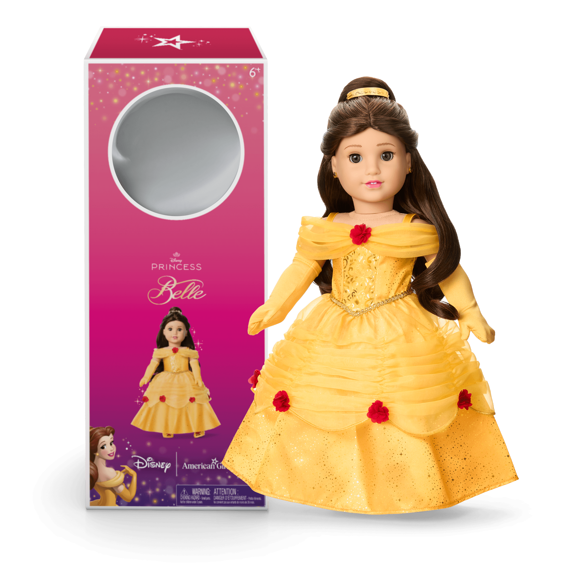 Disney Princess Belle 18-inch Doll with Village Dress & Accessories | American Girl