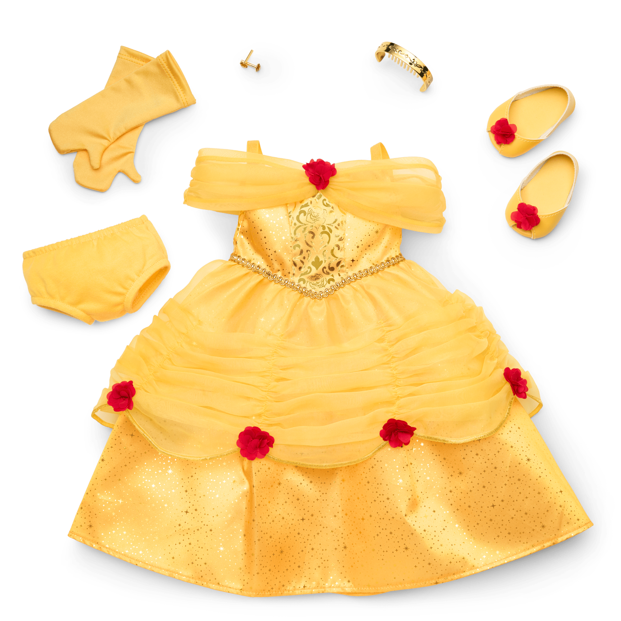 Disney Princess Belle 18-inch Doll with Village Dress & Accessories | American Girl