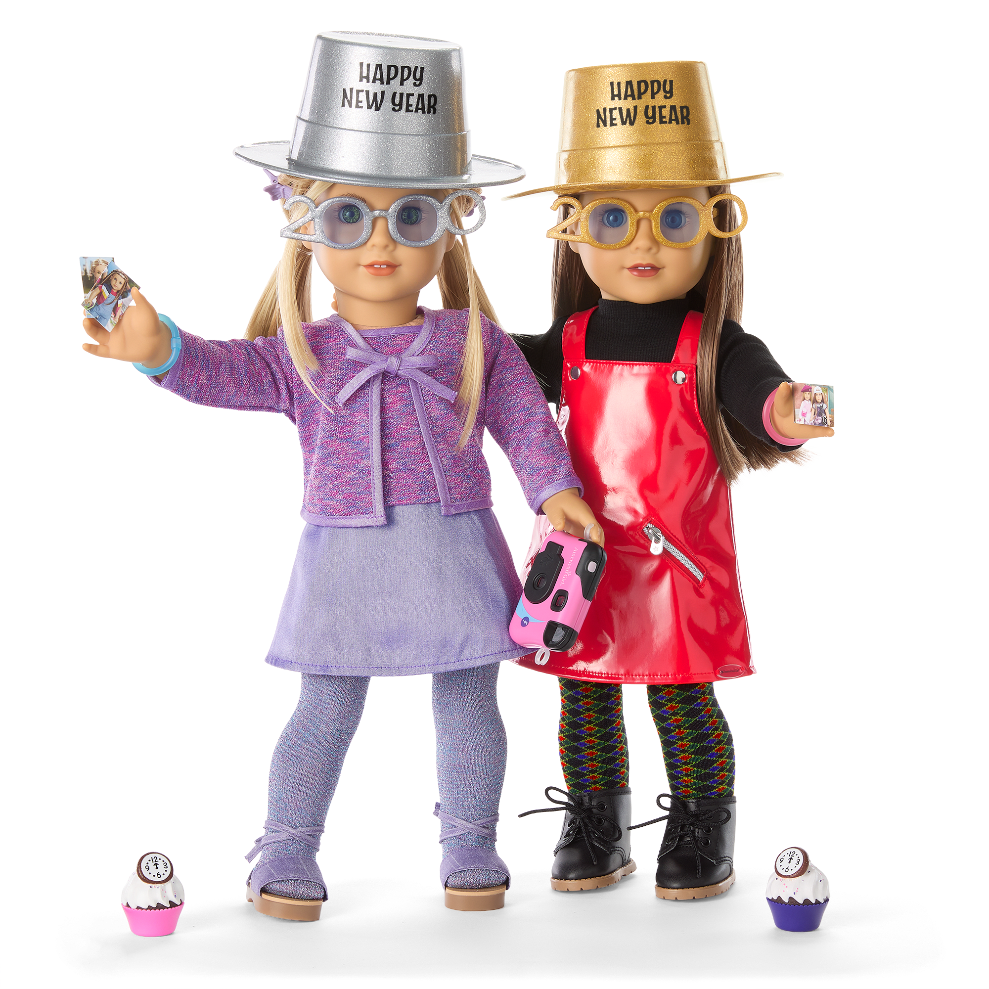 American Girl Doll New Year's Outfit Bundle | Isabel & Nicki 2000 Celebration