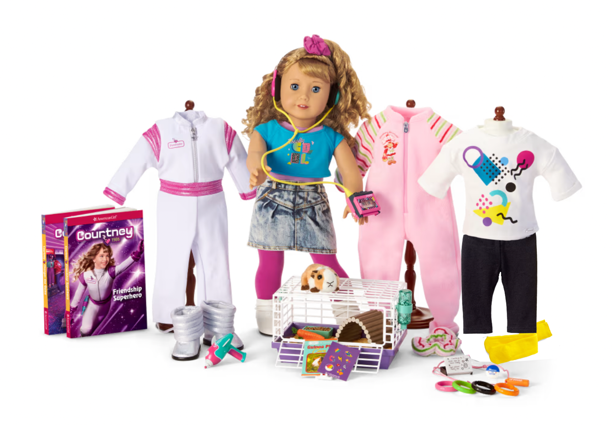 80s Fashion Doll Gift Set with Accessories & Books | Courtney’s™