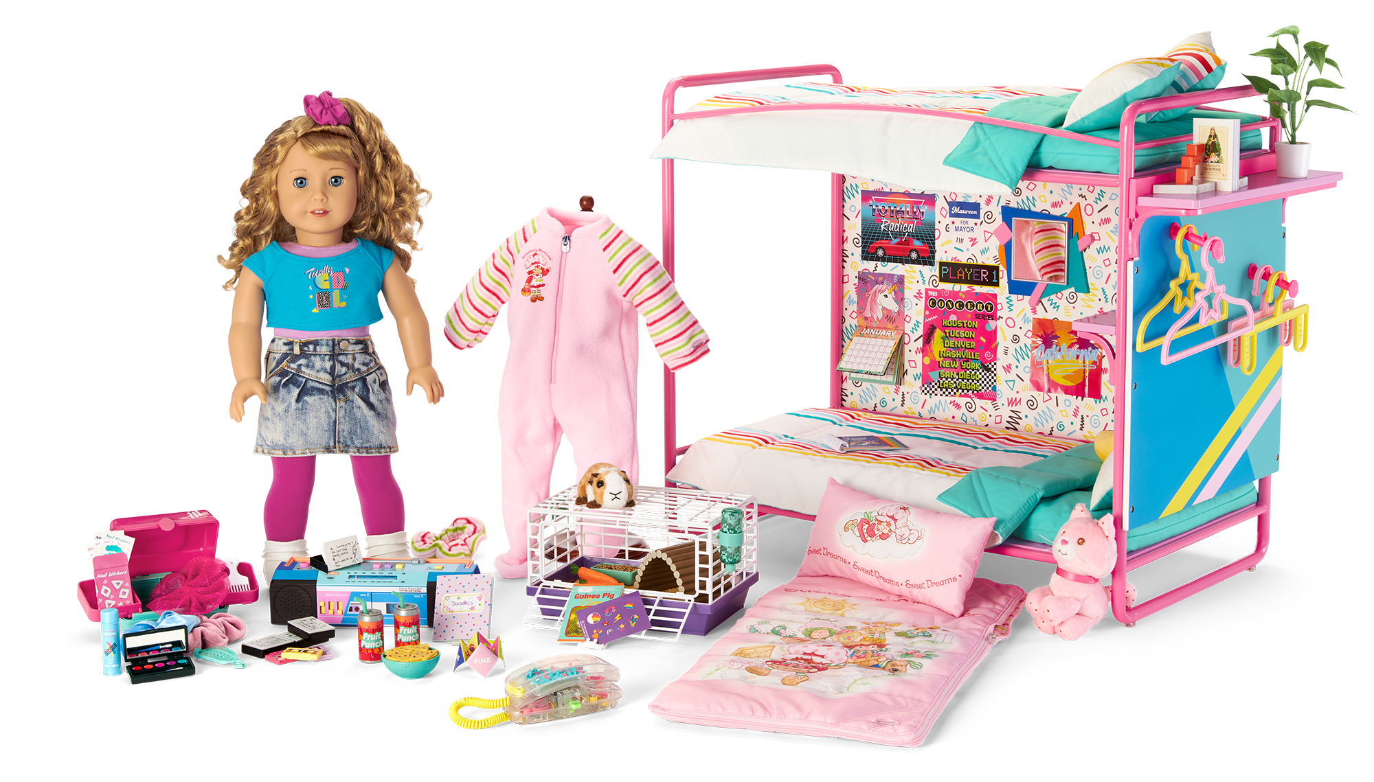 1980s Doll Bedroom Set with Bunkbed & Accessories | Courtney’s™
