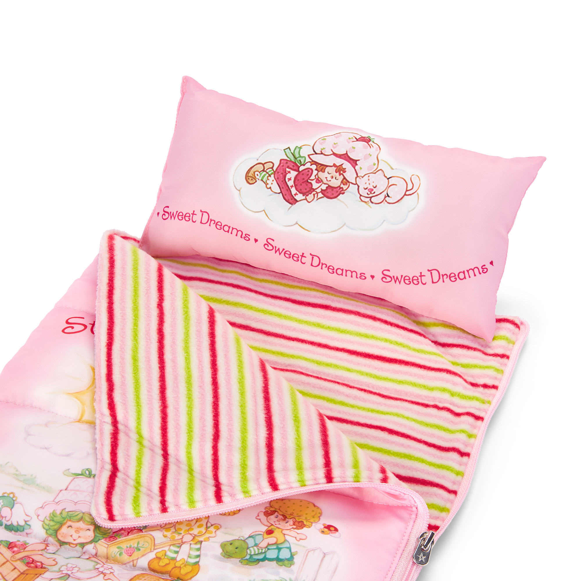 Strawberry Shortcake Doll Sleeping Bag & Pajamas Set | 18-inch Dolls