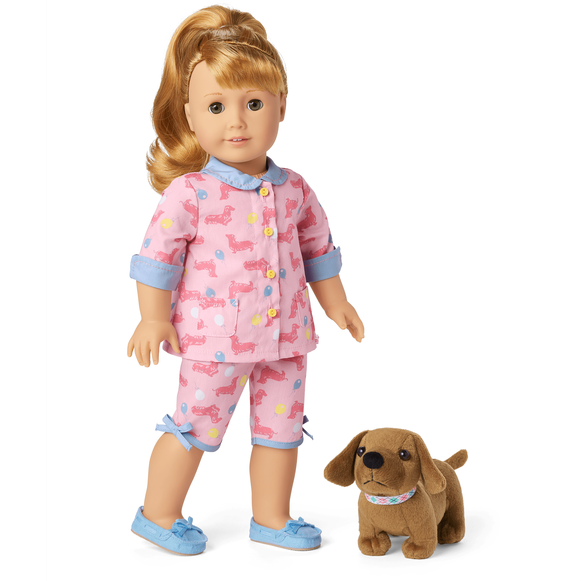 18-inch Doll Dachshund Pajamas & Dog Set | Maryellen’s™
