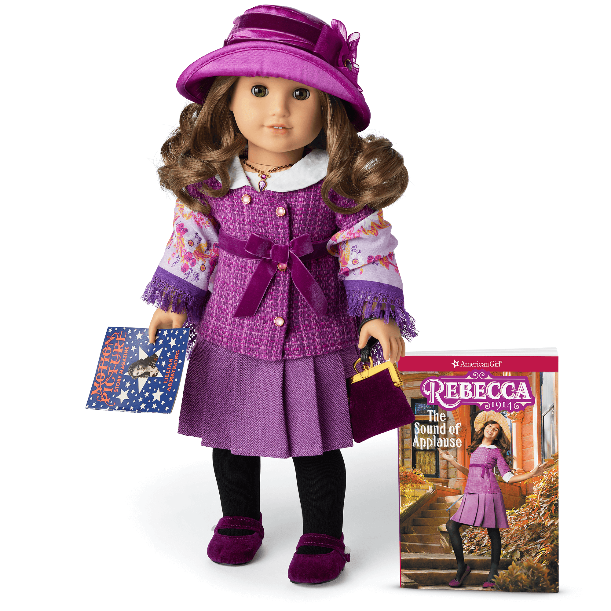 18-inch Rebecca Rubin Doll with Book & Accessories | Historical Character