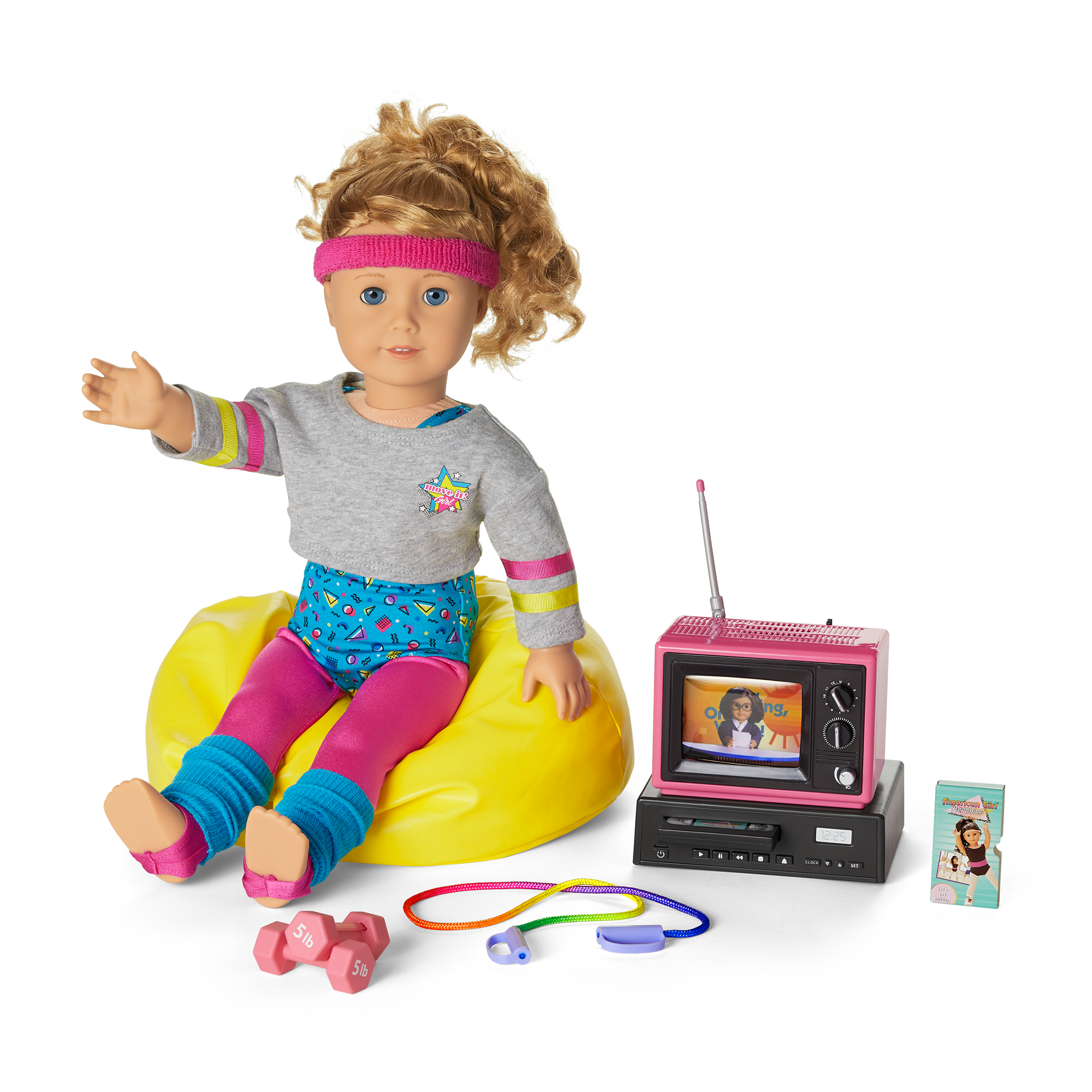 Courtney's Fitness & TV Accessories Set for 18-inch Dolls | Courtney's™