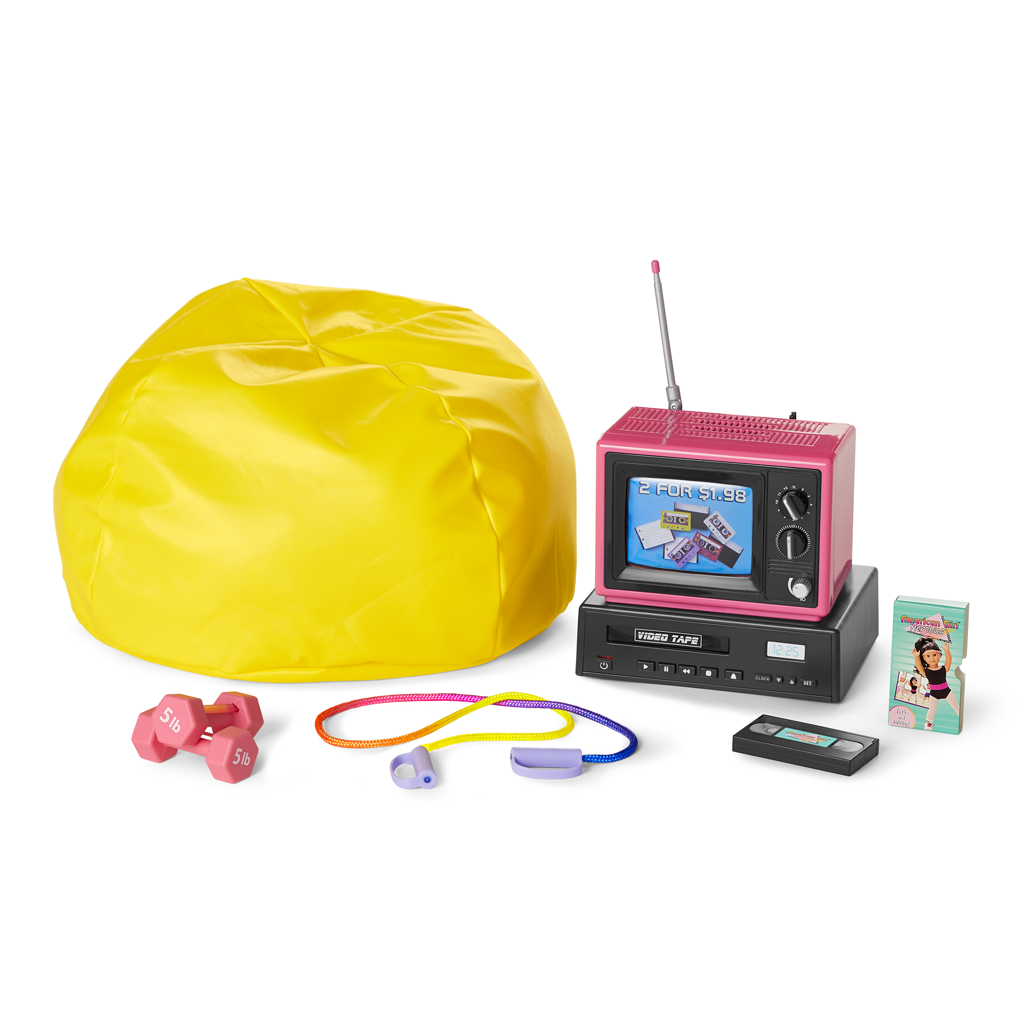 Courtney's Fitness & TV Accessories Set for 18-inch Dolls | Courtney's™