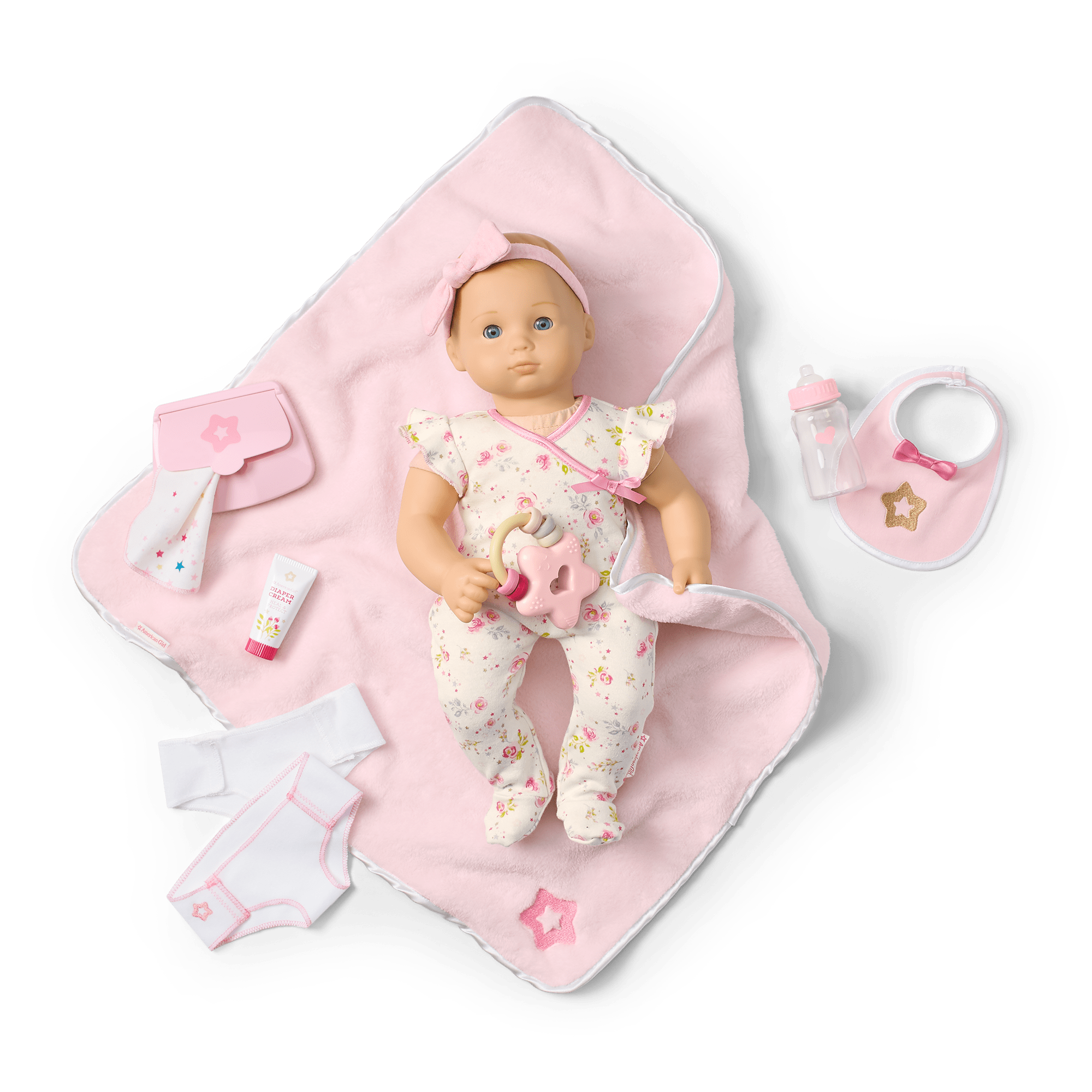 Blonde Bitty Baby Doll with Care & Play Set | American Girl