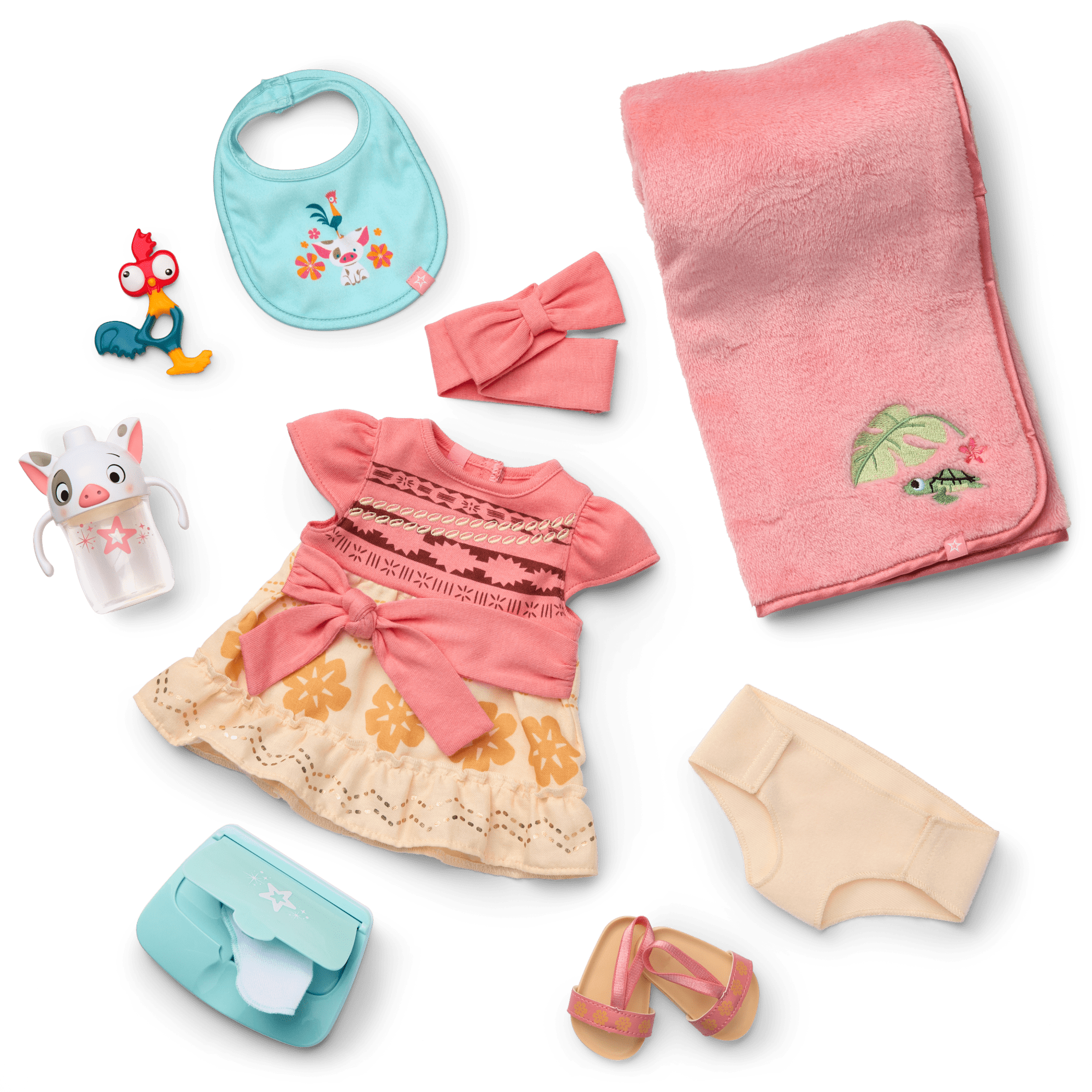 Moana Baby Doll Playset with 10-Piece Accessories | American Girl