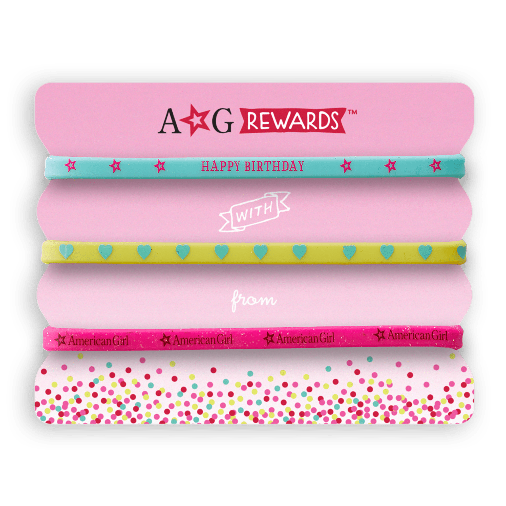 Girl's Birthday Bracelet Set with Inner Star Design | AG Rewards
