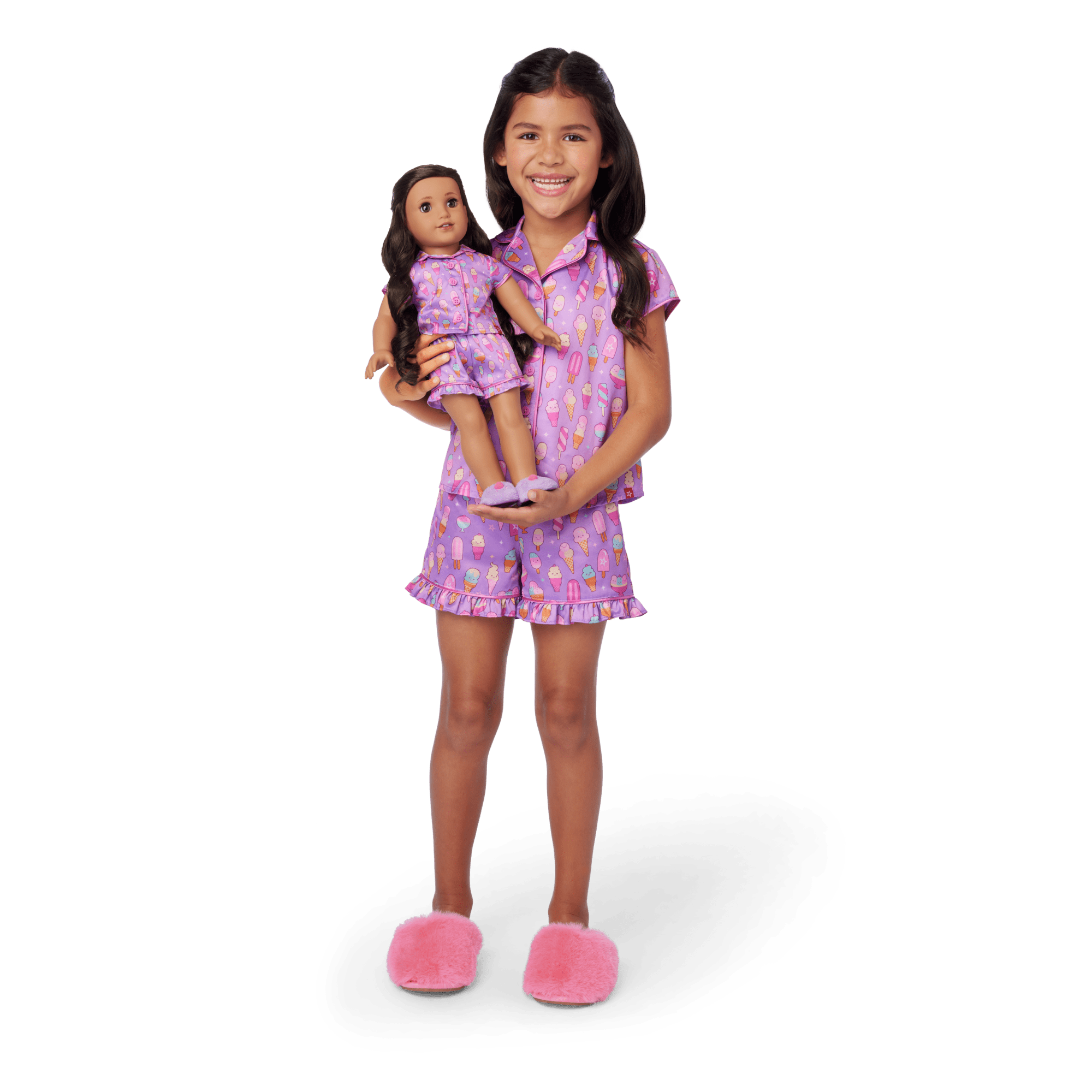 Girls & Doll Matching Pajama Set - Ice Cream Theme | Sweet Dreams