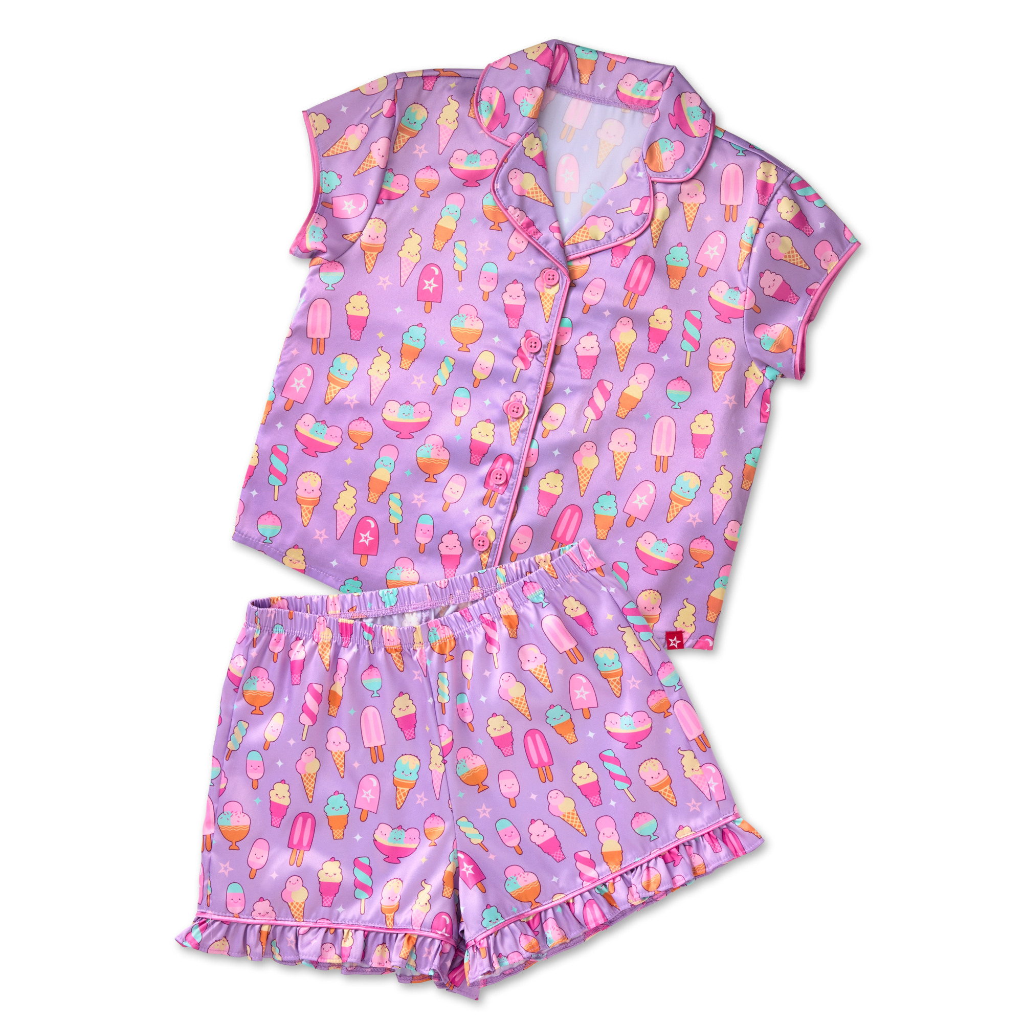 Girls & Doll Matching Pajama Set - Ice Cream Theme | Sweet Dreams