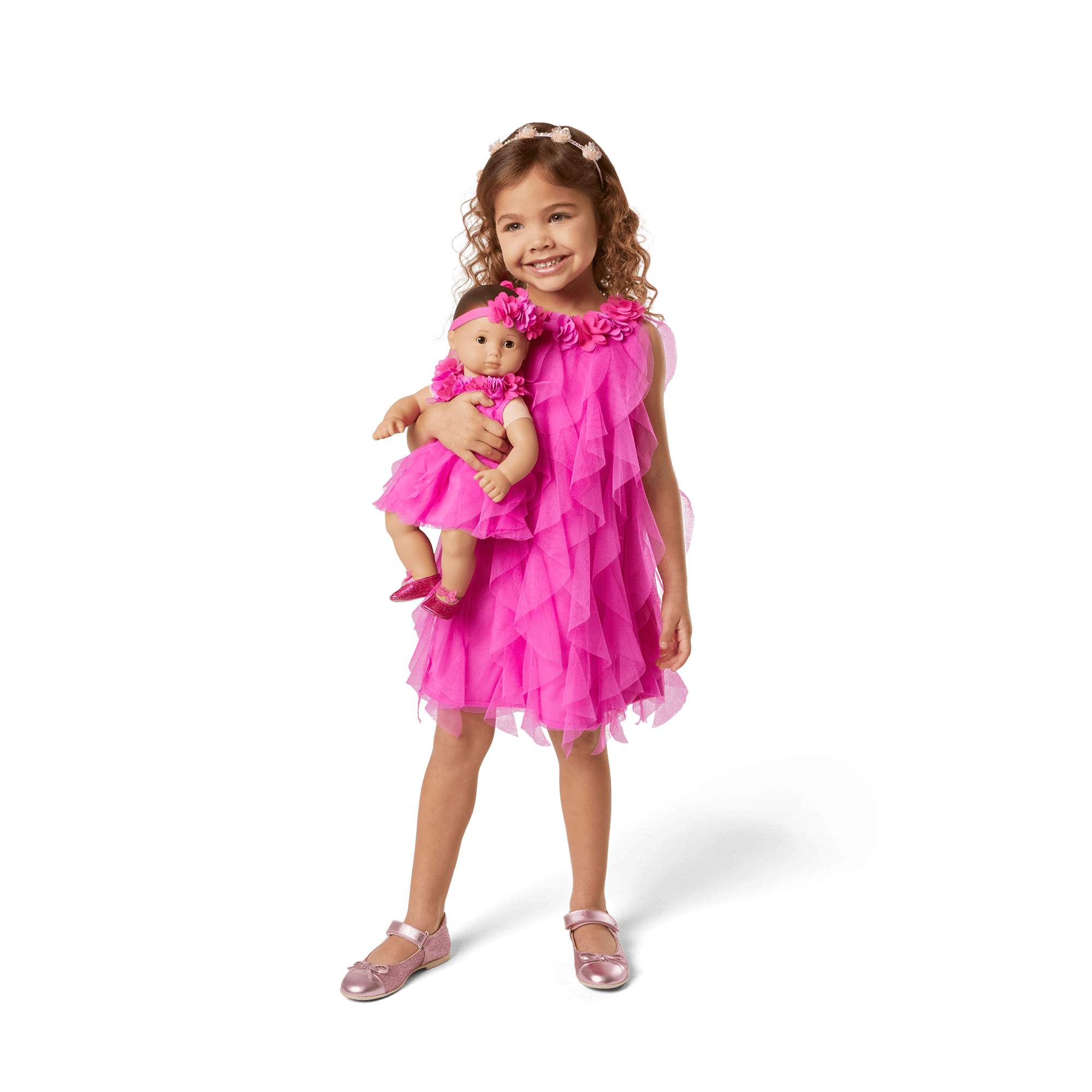 Pink Birthday Dresses for Girls & Bitty Baby Dolls | Party-Pink