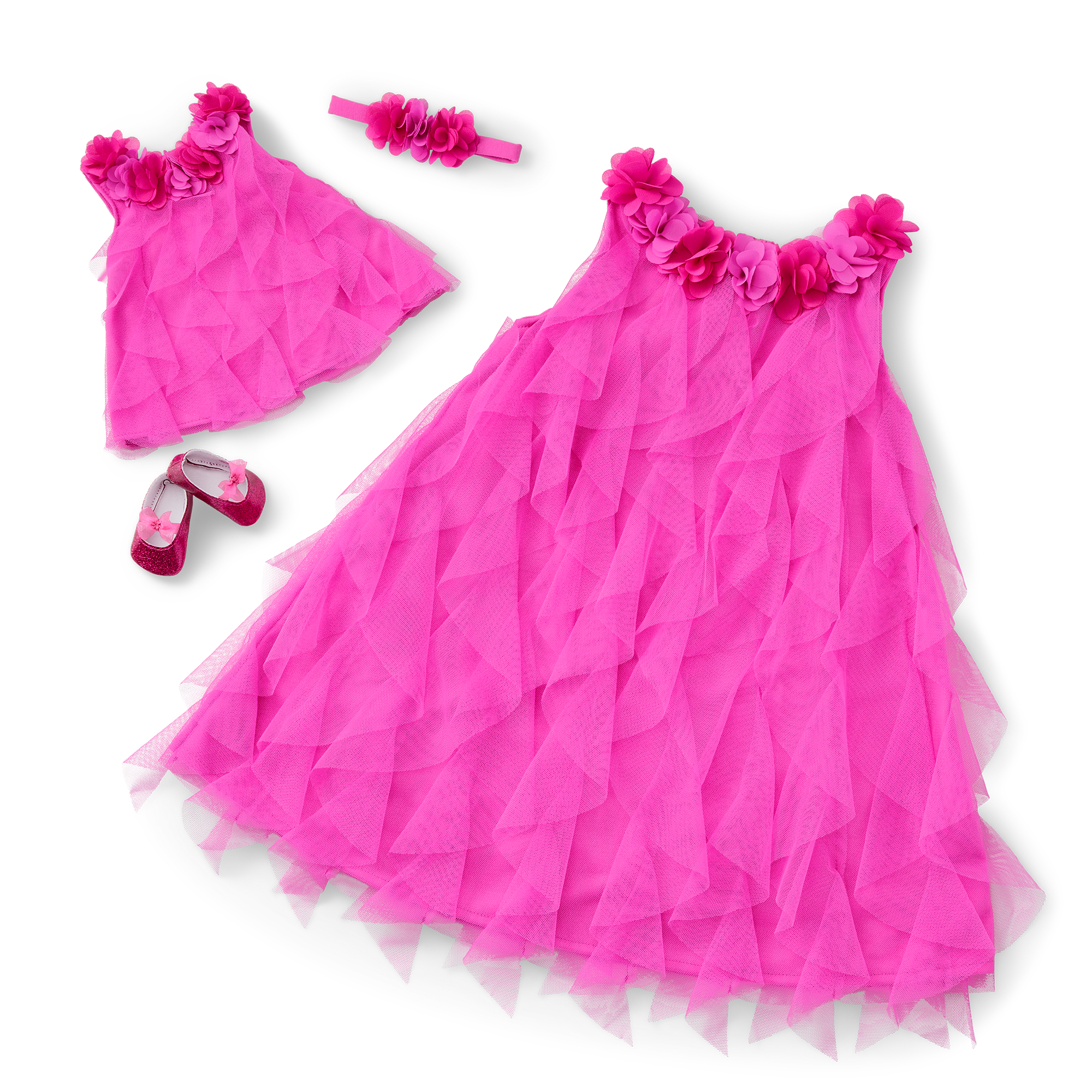 Pink Birthday Dresses for Girls & Bitty Baby Dolls | Party-Pink
