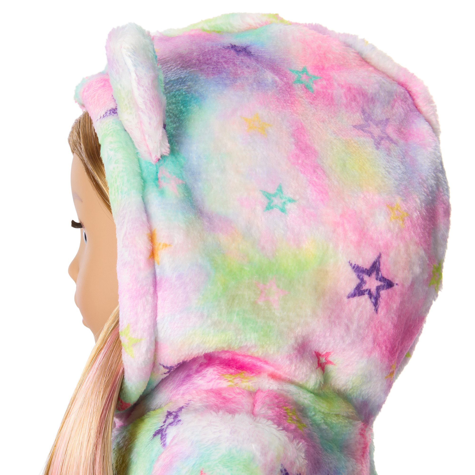 Rainbow Hooded Pajamas for 18-inch Dolls | Summer’s Stars & Snuggles