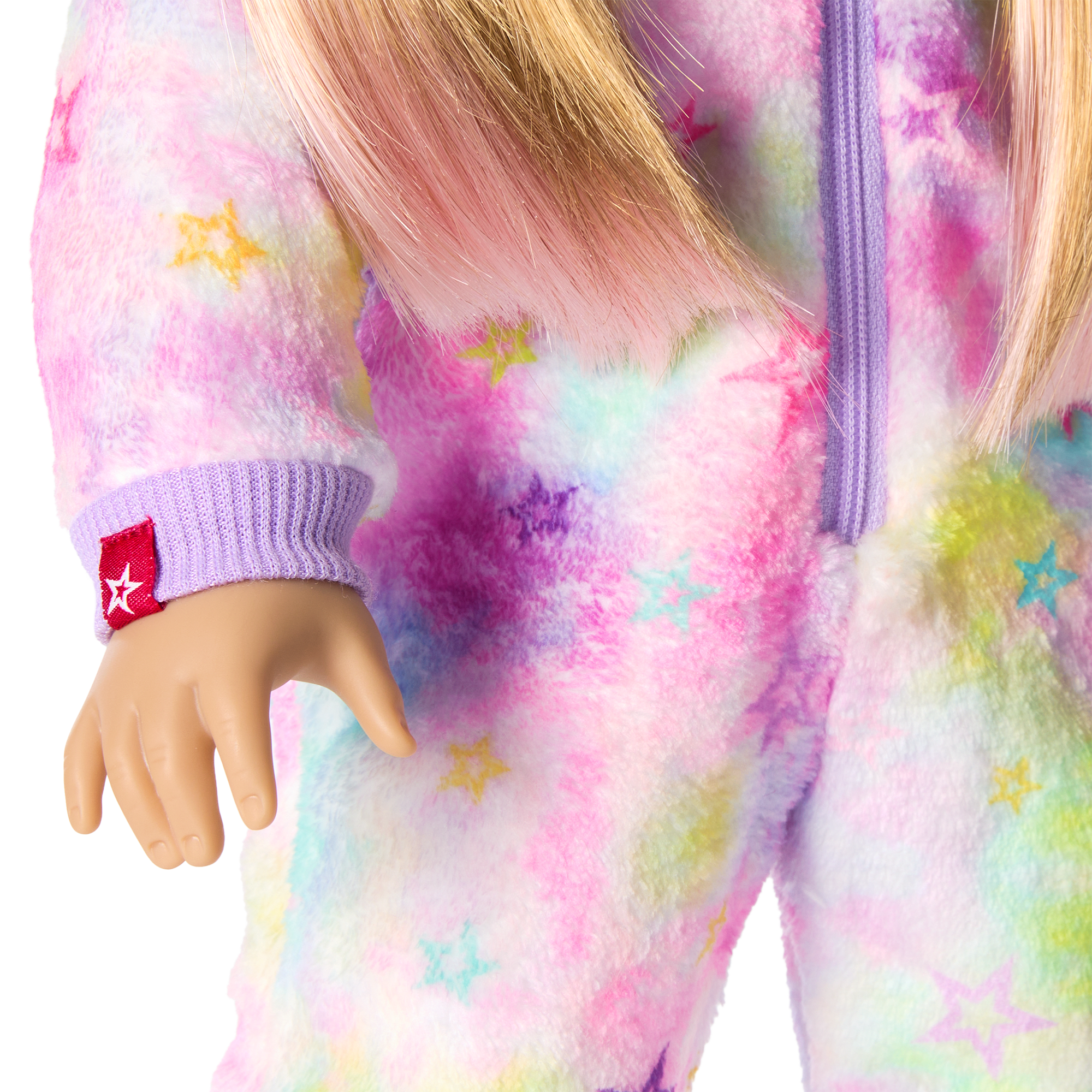 Rainbow Hooded Pajamas for 18-inch Dolls | Summer’s Stars & Snuggles
