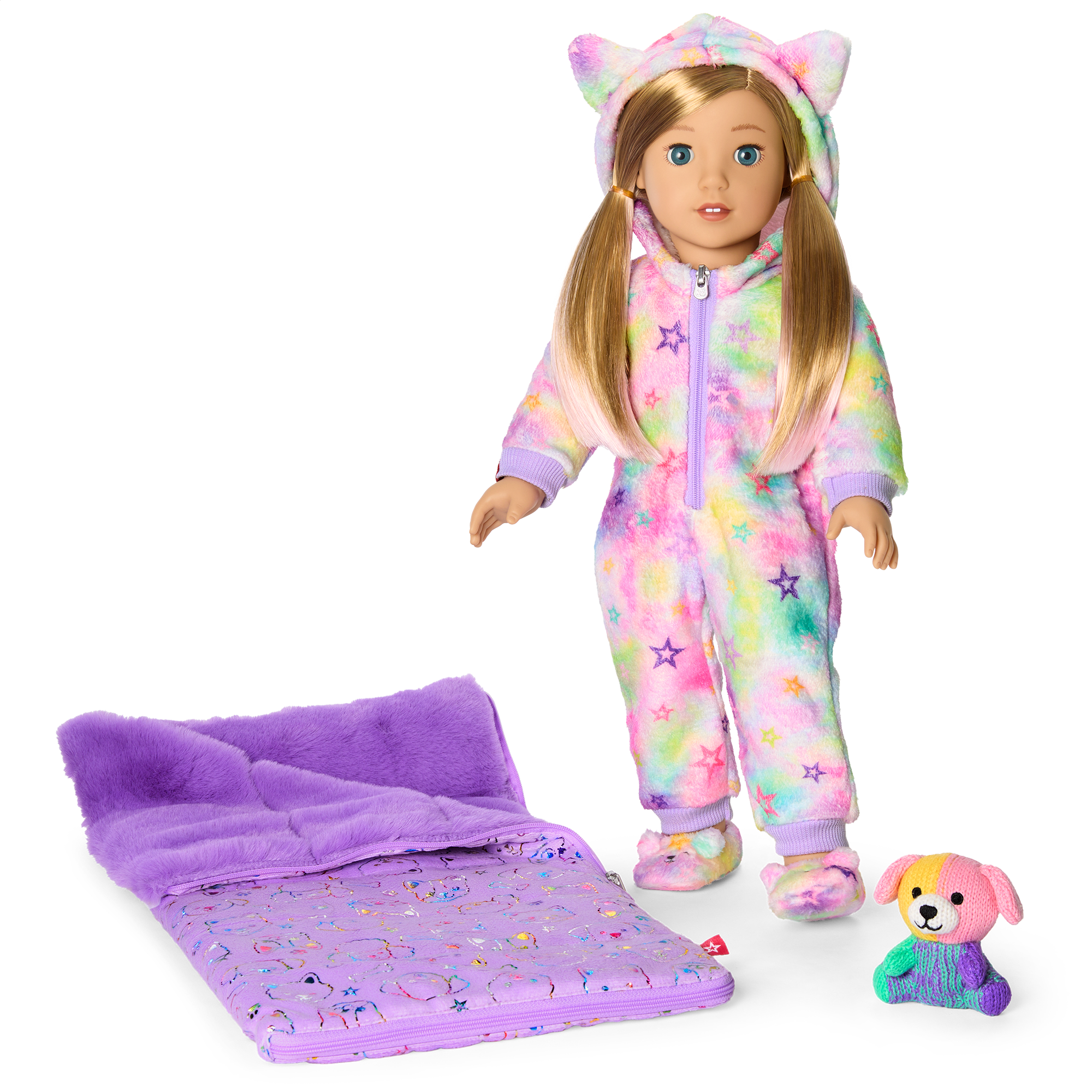 Stars & Snuggles Doll PJs & Sleep Set for 18-inch Dolls | Summer's™