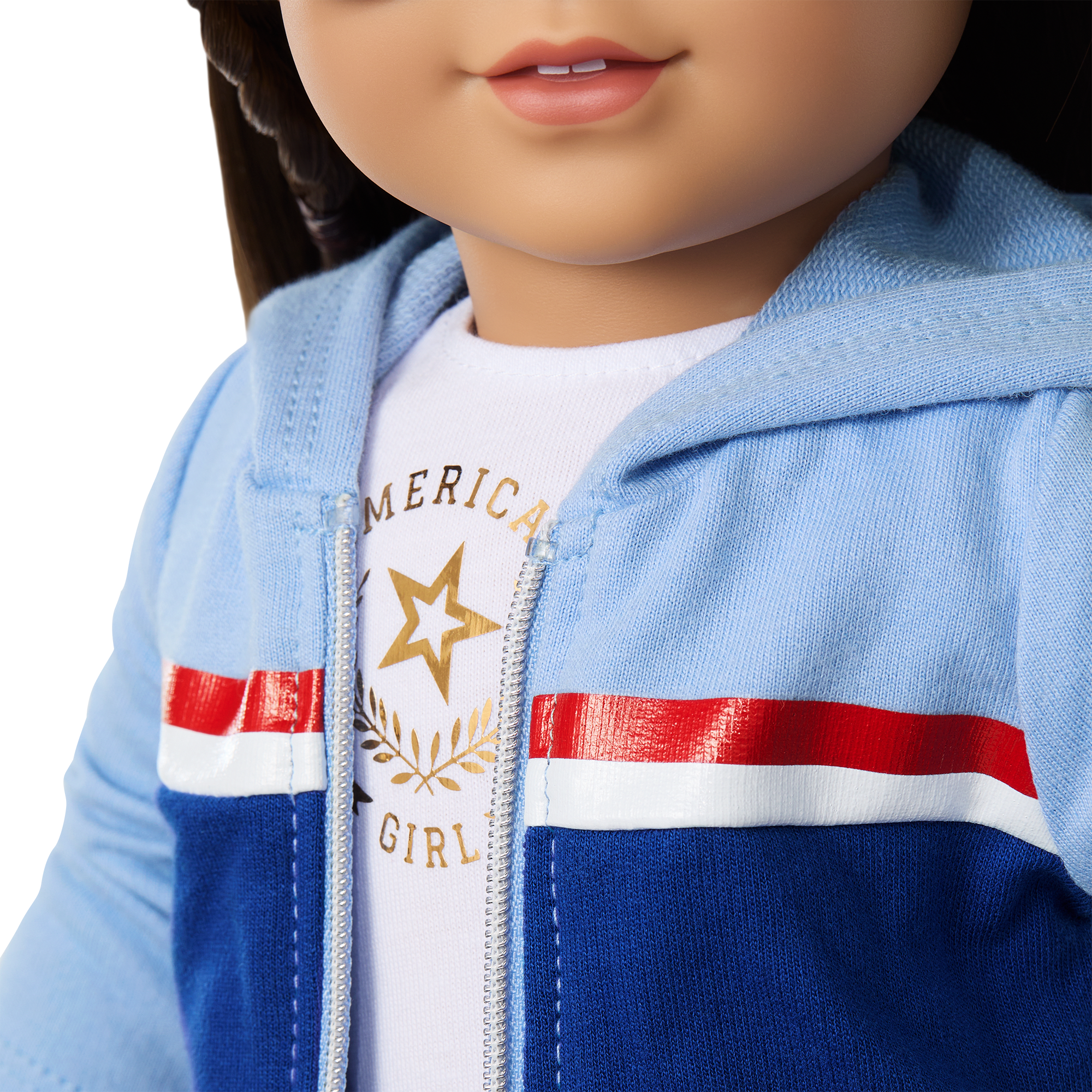 Red, White & Blue Jogger Set for 18-inch Dolls | Team AG™