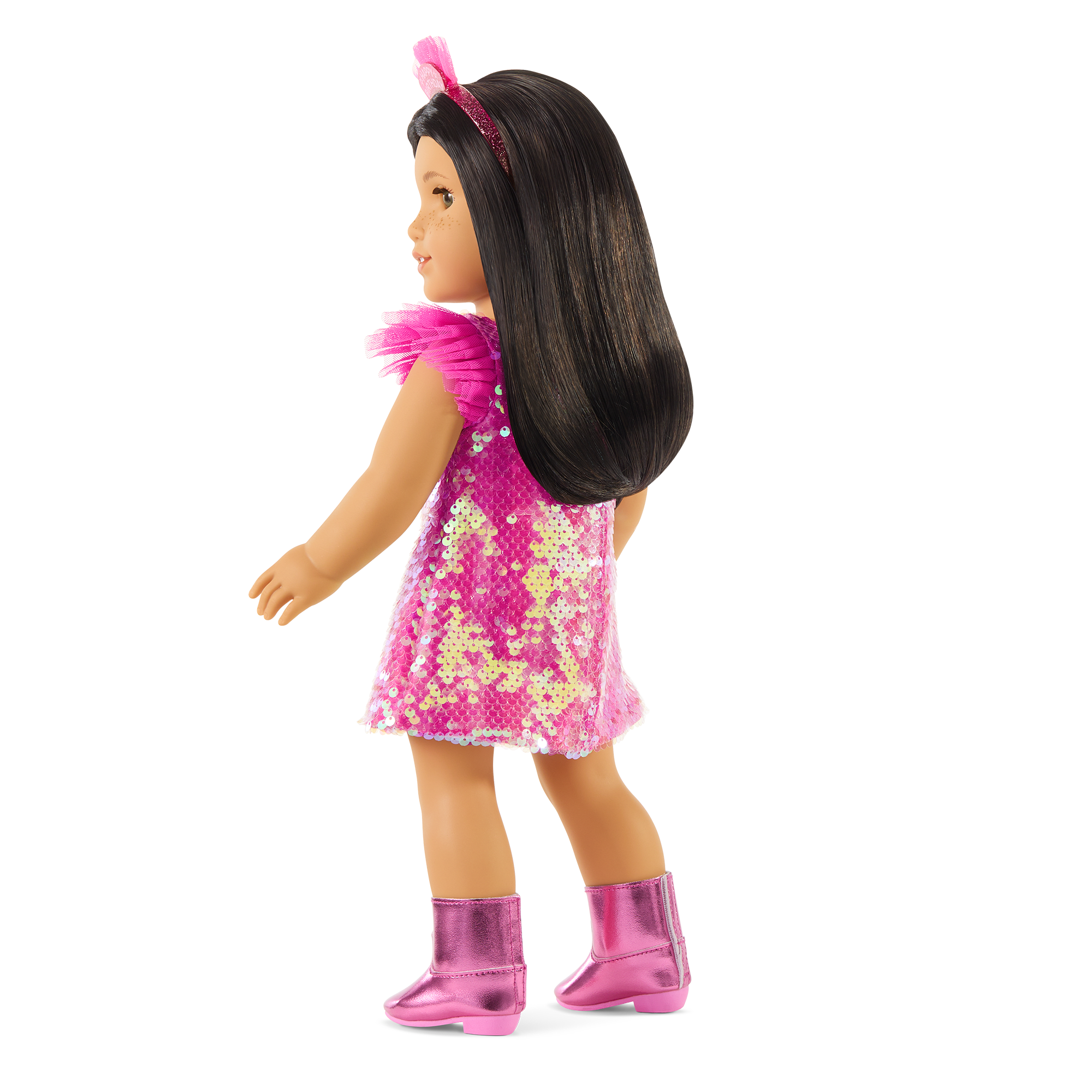 Happy Birthday Outfit for 18-inch Dolls | Pink Party Dress & Accessories