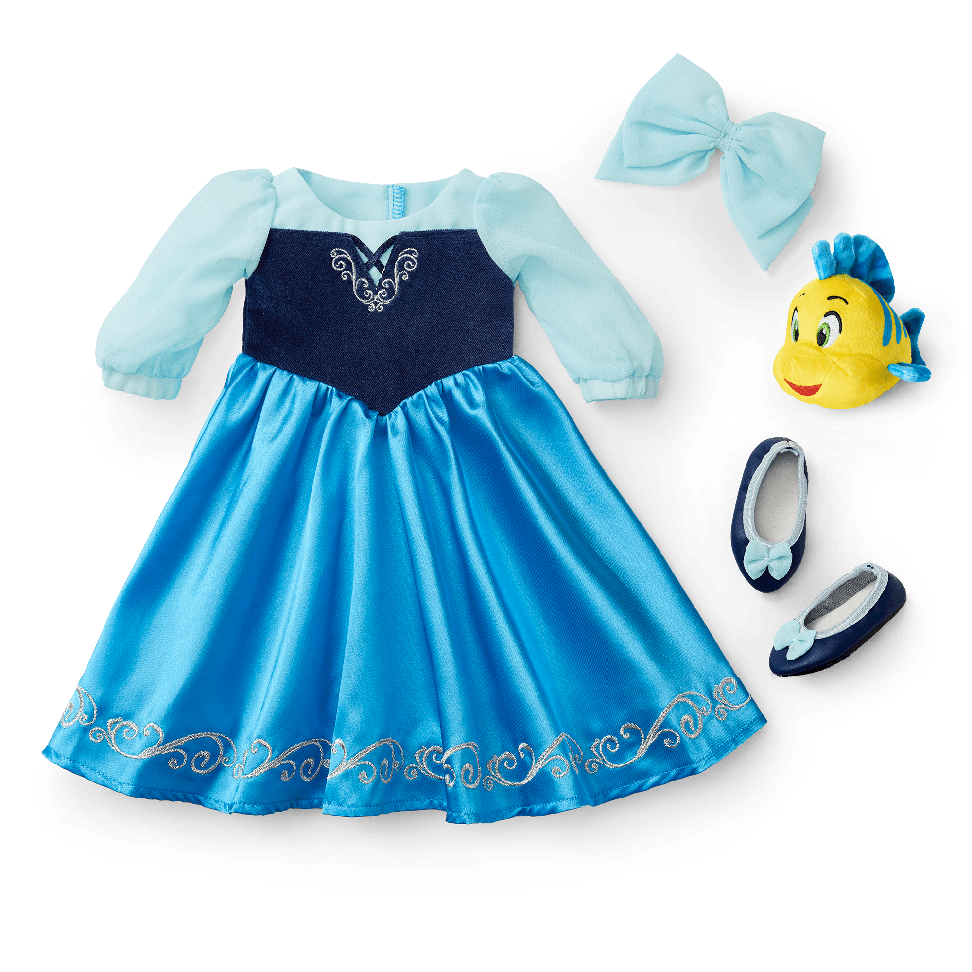 Disney Princess Ariel Day Dress & Flounder Set for 18-inch Dolls | American Girl