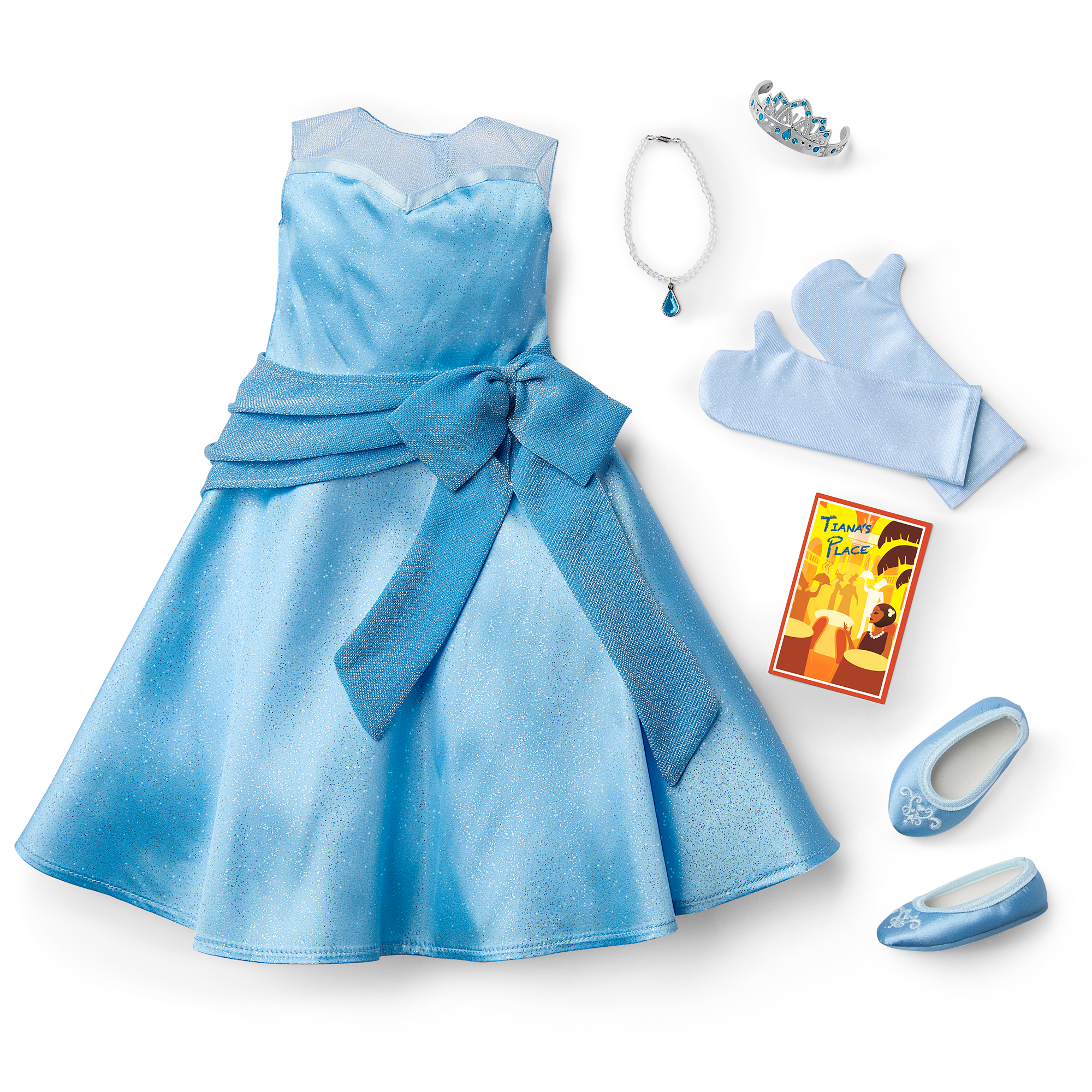 Disney Princess Tiana Evening Dress & Accessories for 18-inch Dolls | American Girl