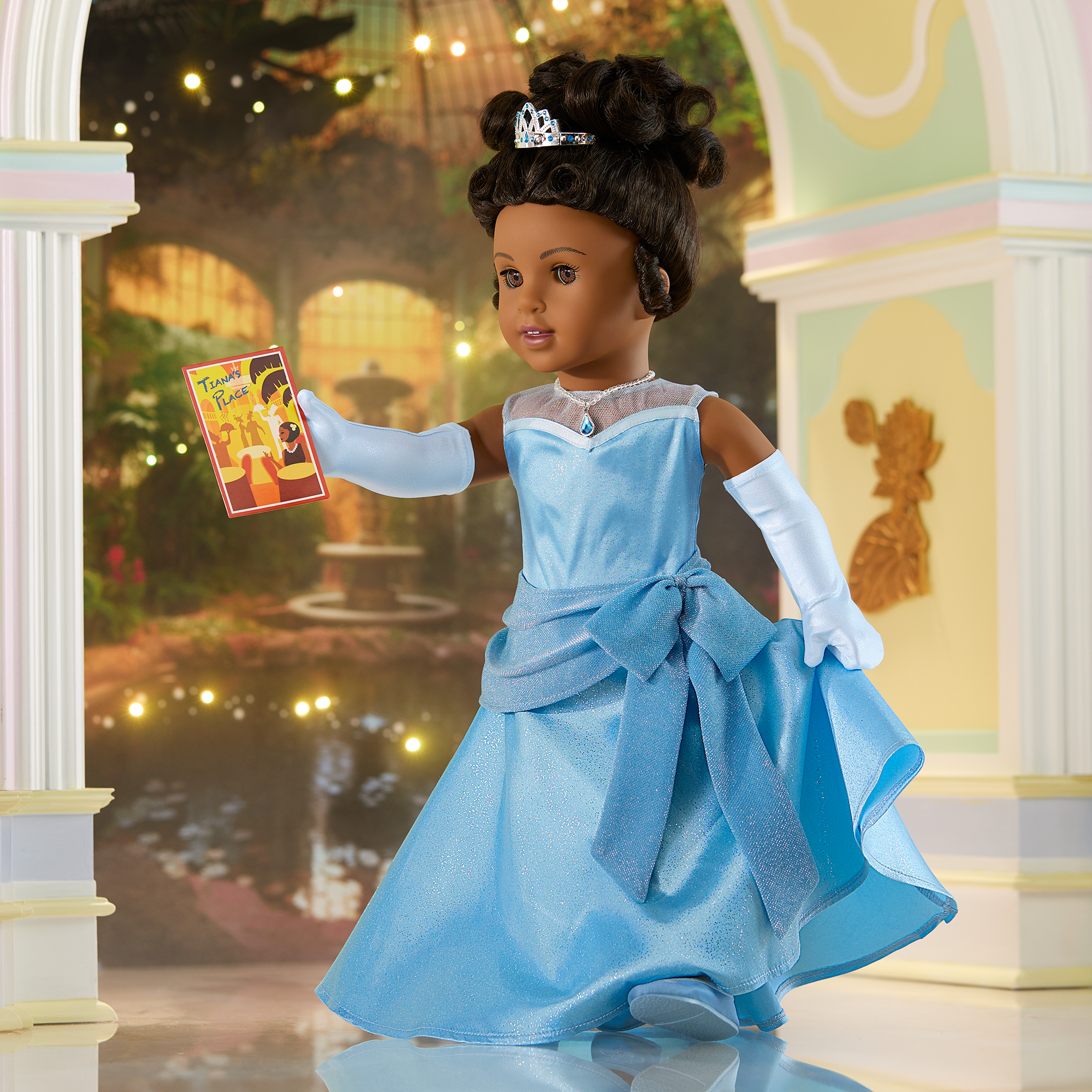 Disney Princess Tiana Evening Dress & Accessories for 18-inch Dolls | American Girl