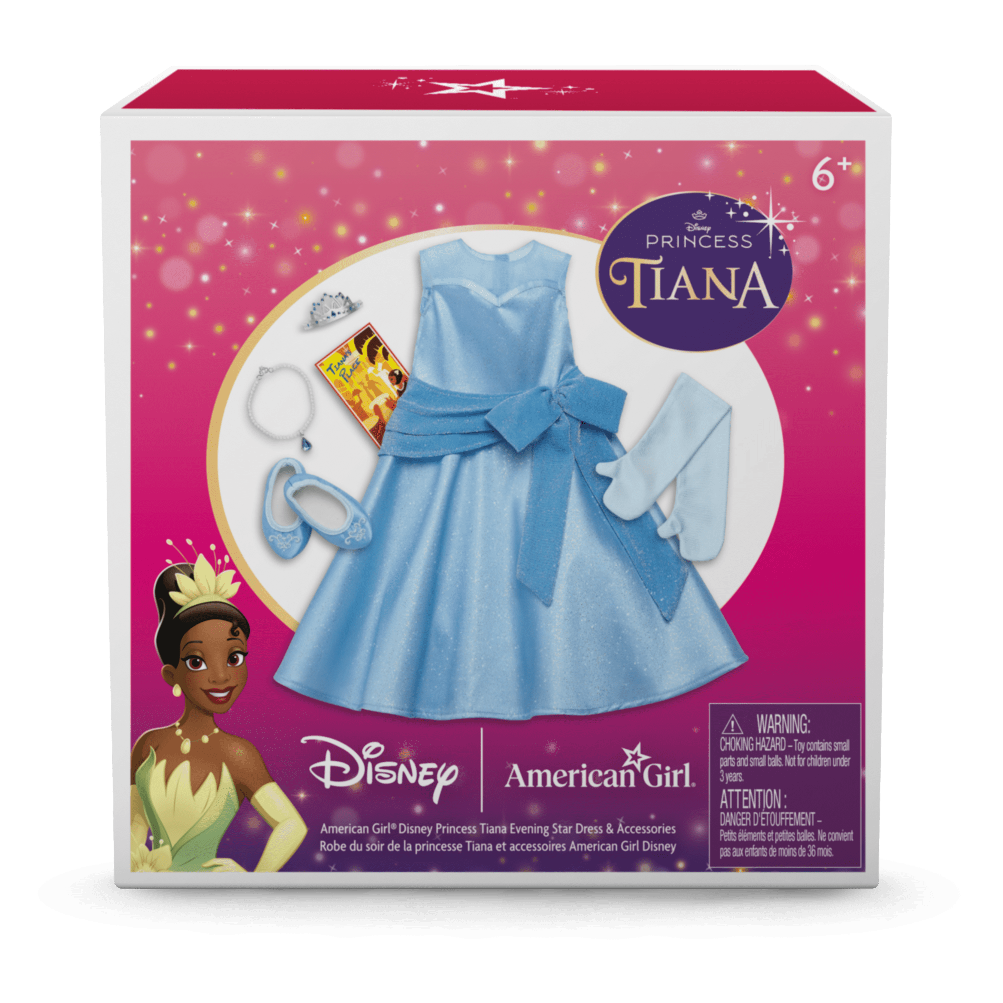 Disney Princess Tiana Evening Dress & Accessories for 18-inch Dolls | American Girl