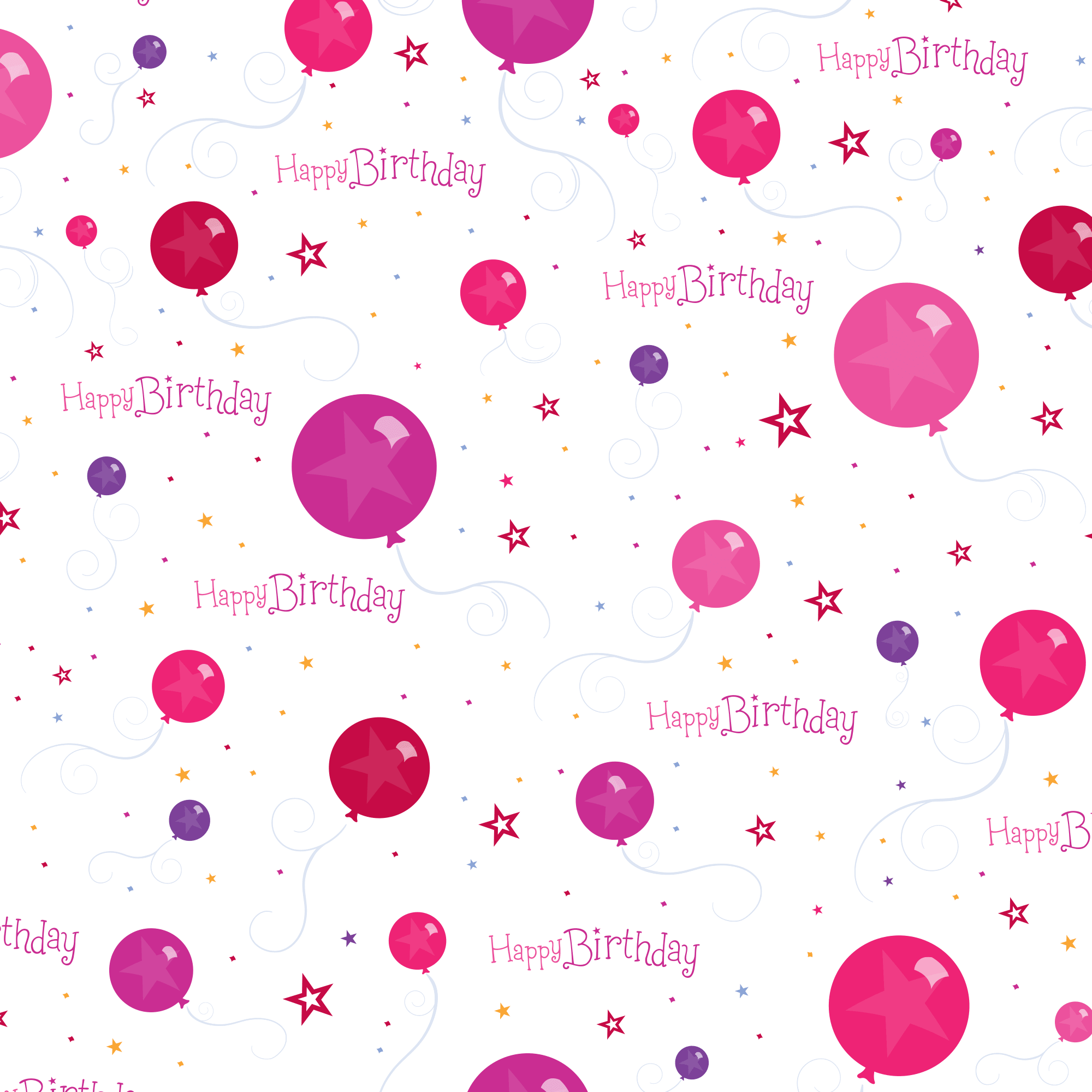 Birthday Gift Wrap with Satin Ribbon | Premium Wrapping Paper